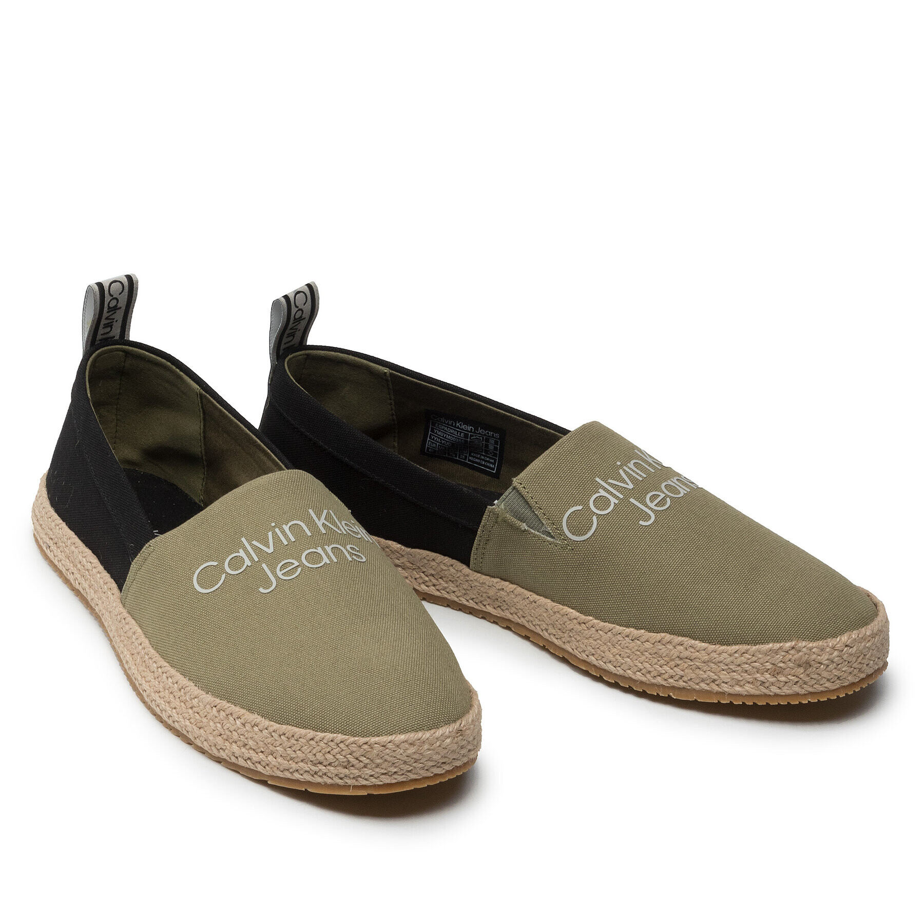 Calvin Klein Jeans Еспадрили Espadrille YM0YM00355 Зелен - Pepit.bg