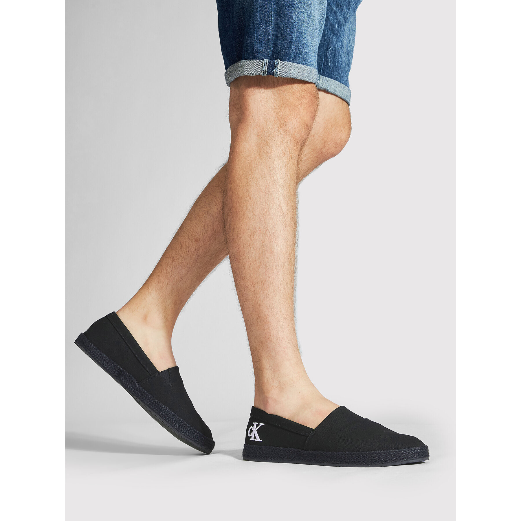 Calvin Klein Jeans Еспадрили Espadrille YM0YM00405 Черен - Pepit.bg