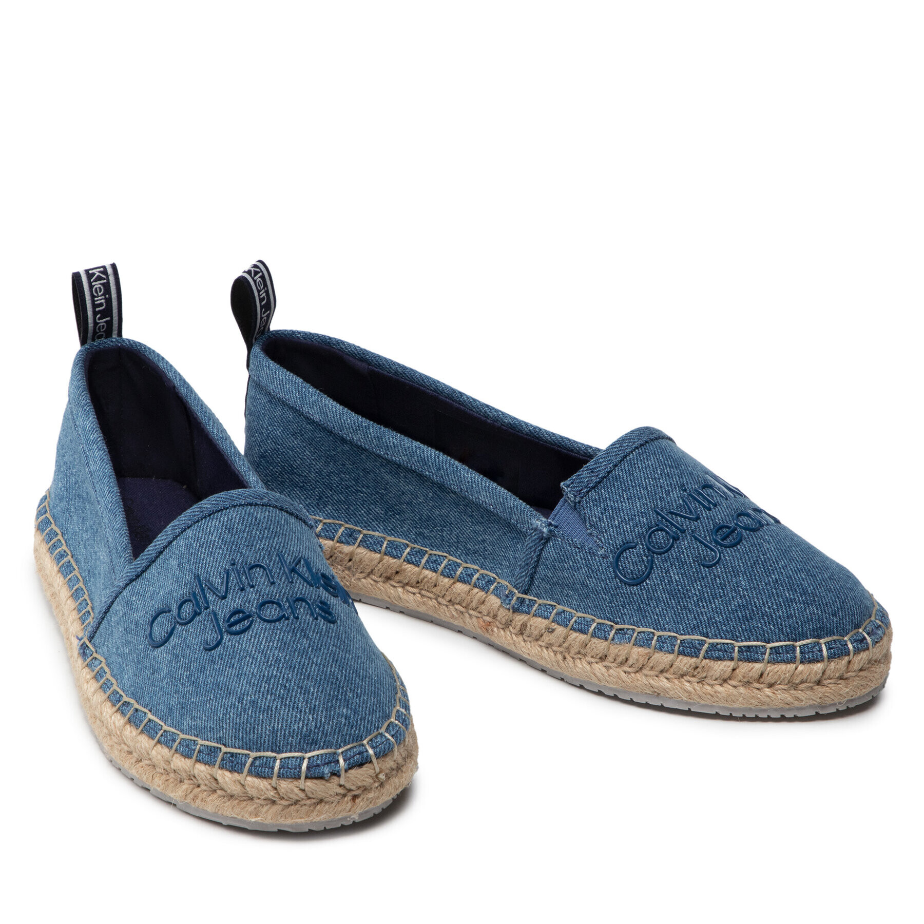 Calvin Klein Jeans Еспадрили Espadrilles Denim YW0YW00577 Син - Pepit.bg