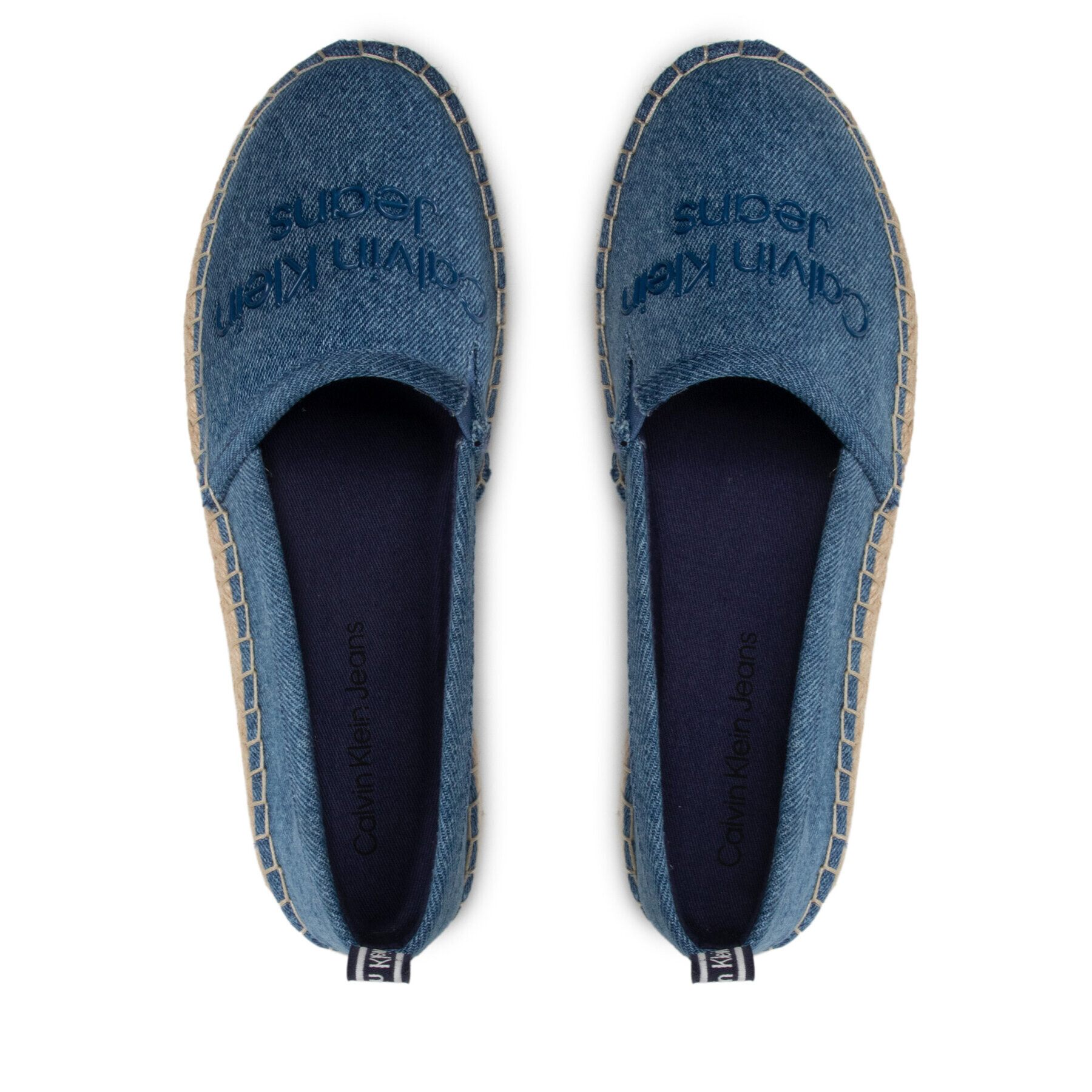 Calvin Klein Jeans Еспадрили Espadrilles Denim YW0YW00577 Син - Pepit.bg