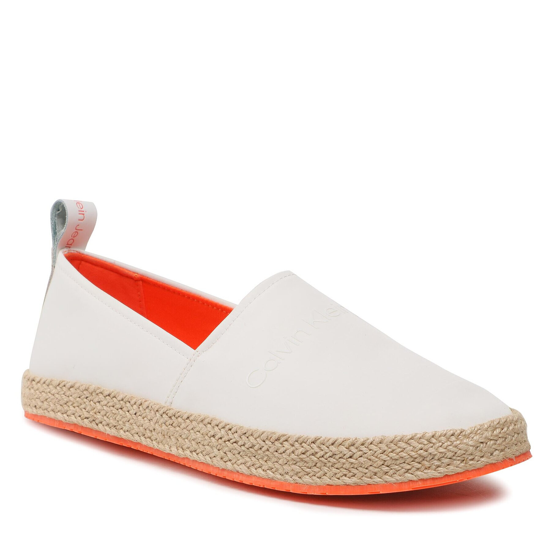 Calvin Klein Jeans Еспадрили Esparille Inst YM0YM00655 Бял - Pepit.bg