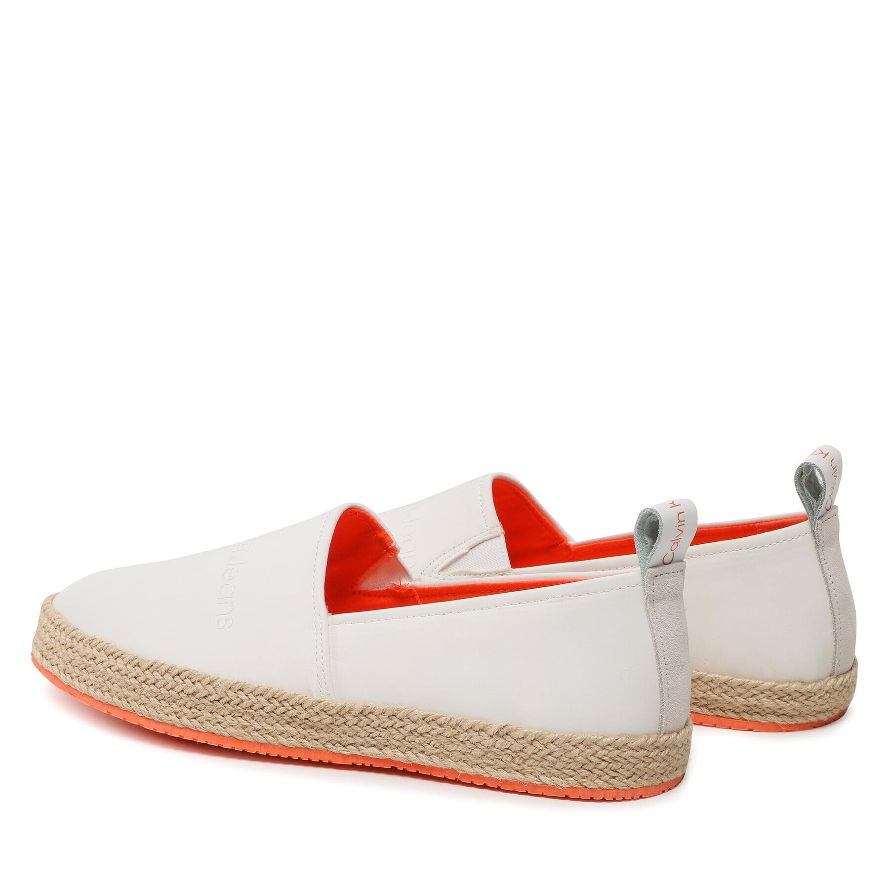 Calvin Klein Jeans Еспадрили Esparille Inst YM0YM00655 Бял - Pepit.bg