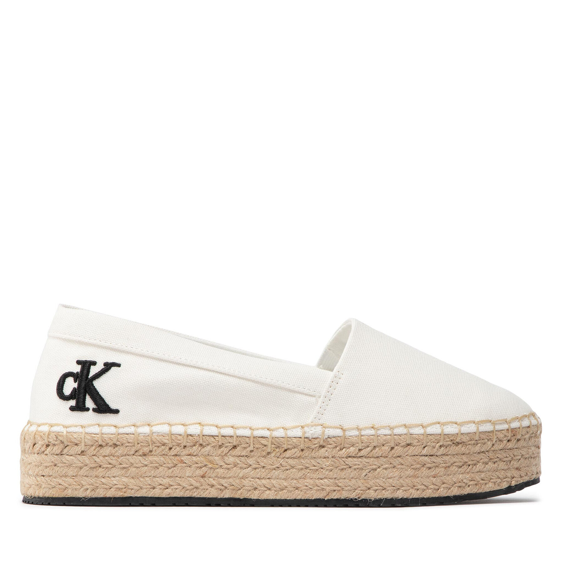 Calvin Klein Jeans Еспадрили Flatform Espadrille YW0YW00661 Бял - Pepit.bg