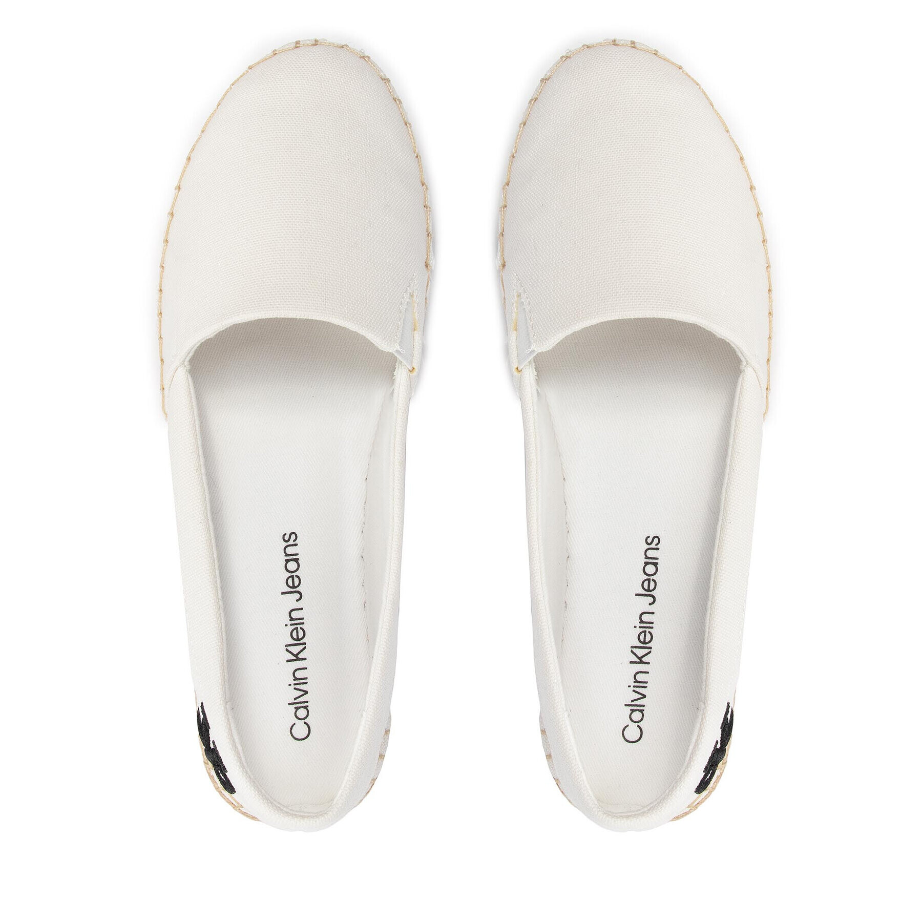 Calvin Klein Jeans Еспадрили Flatform Espadrille YW0YW00661 Бял - Pepit.bg