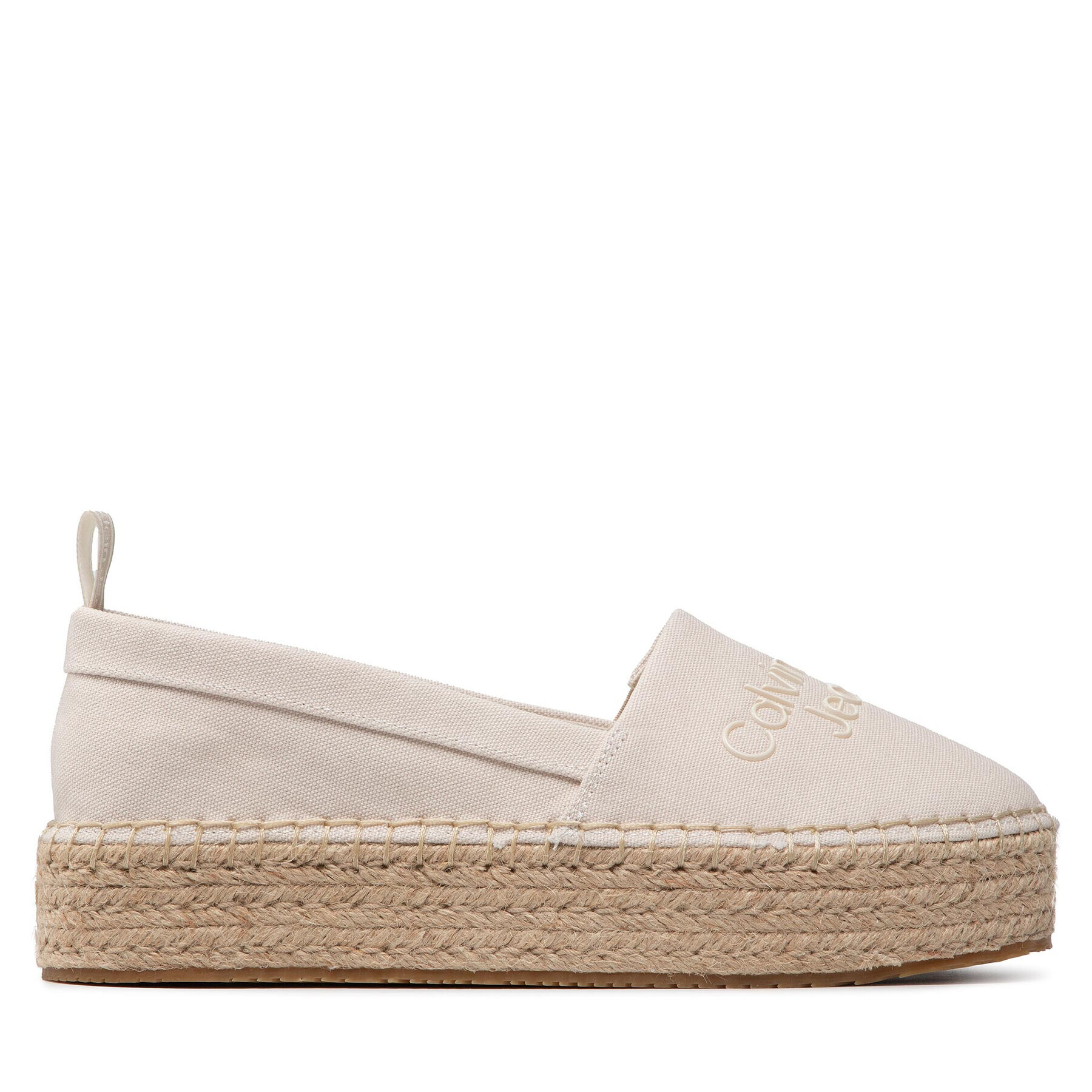 Calvin Klein Jeans Еспадрили Flatform Espadrilles YW0YW00579 Бежов - Pepit.bg