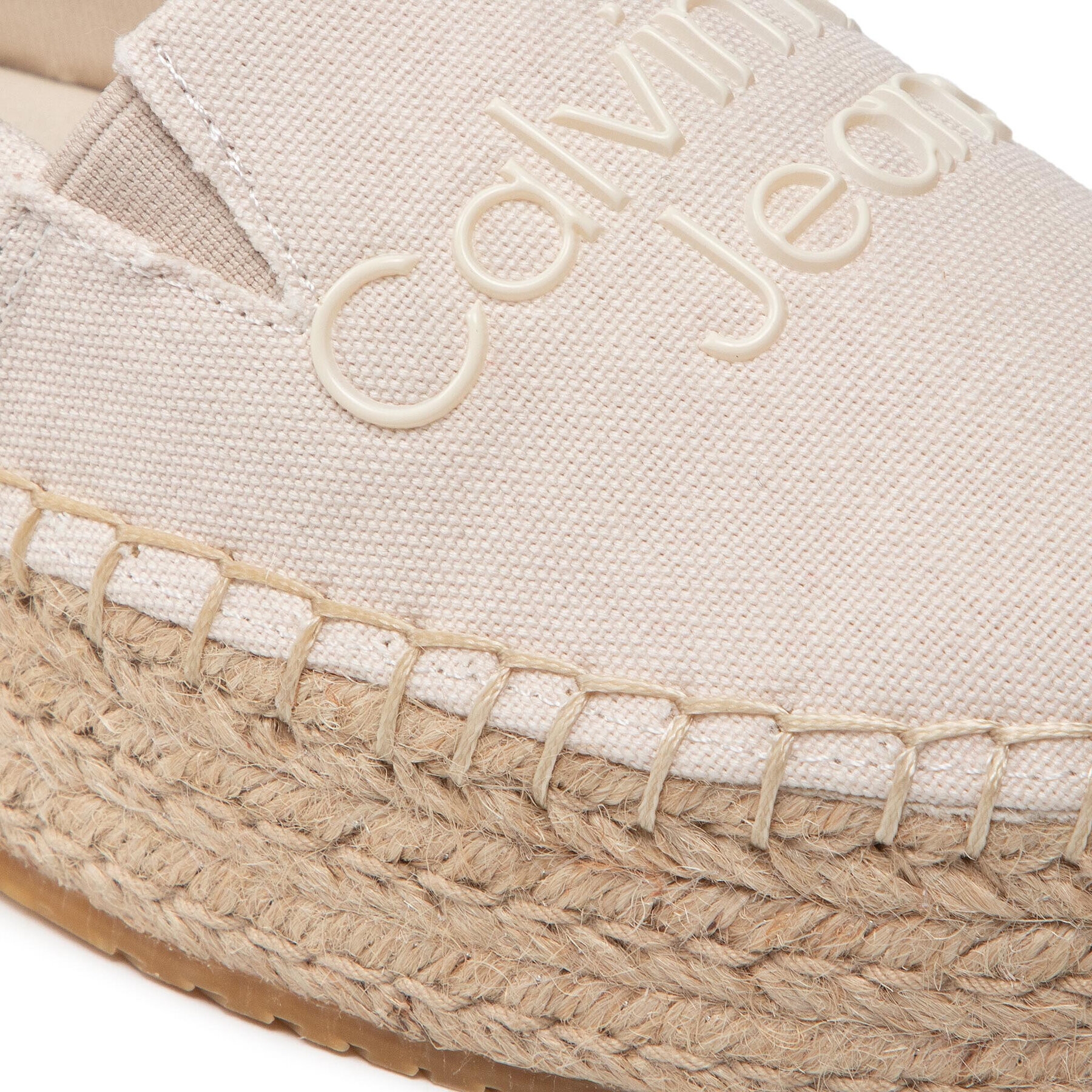 Calvin Klein Jeans Еспадрили Flatform Espadrilles YW0YW00579 Бежов - Pepit.bg