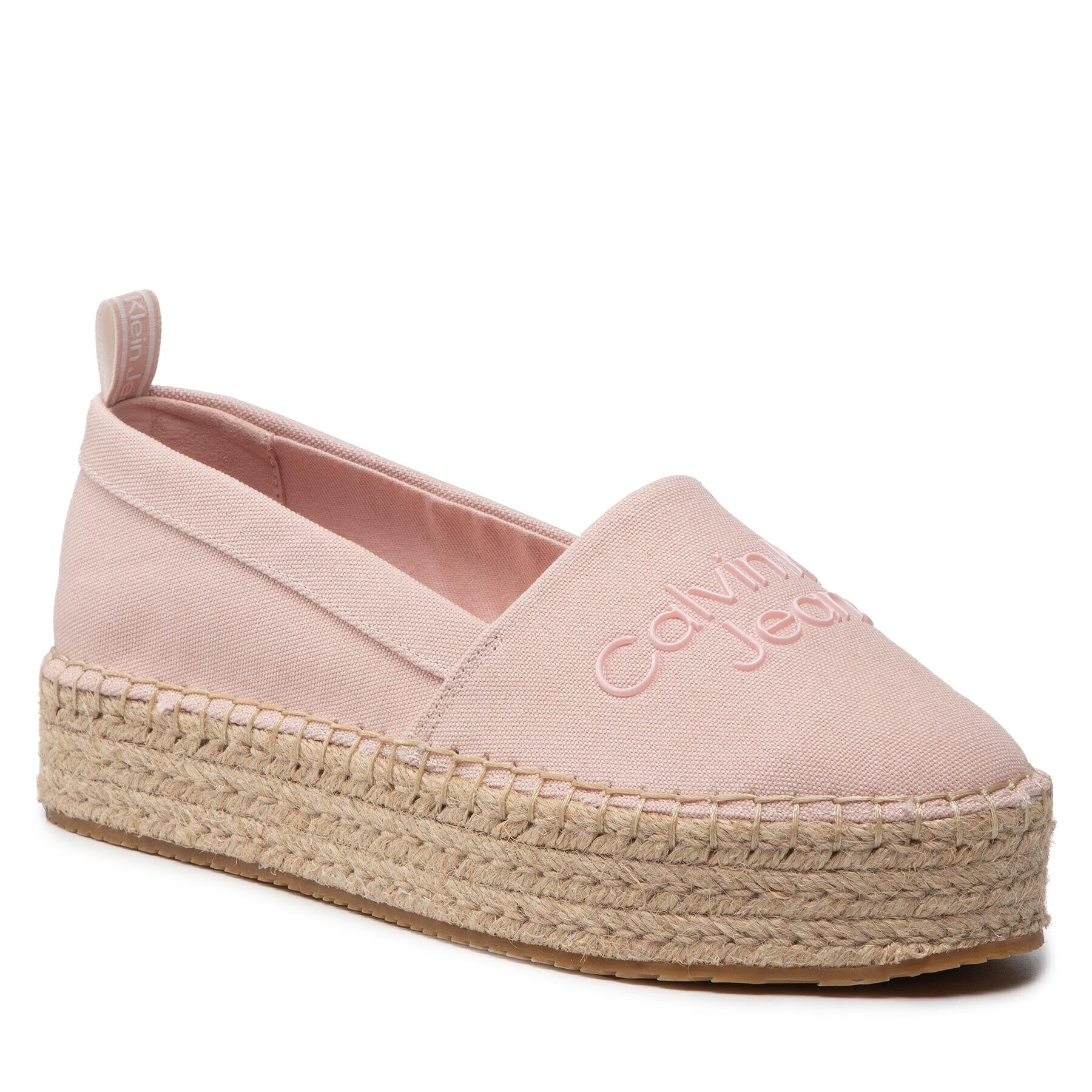 Calvin Klein Jeans Еспадрили Flatform Espadrilles YW0YW00579 Розов - Pepit.bg