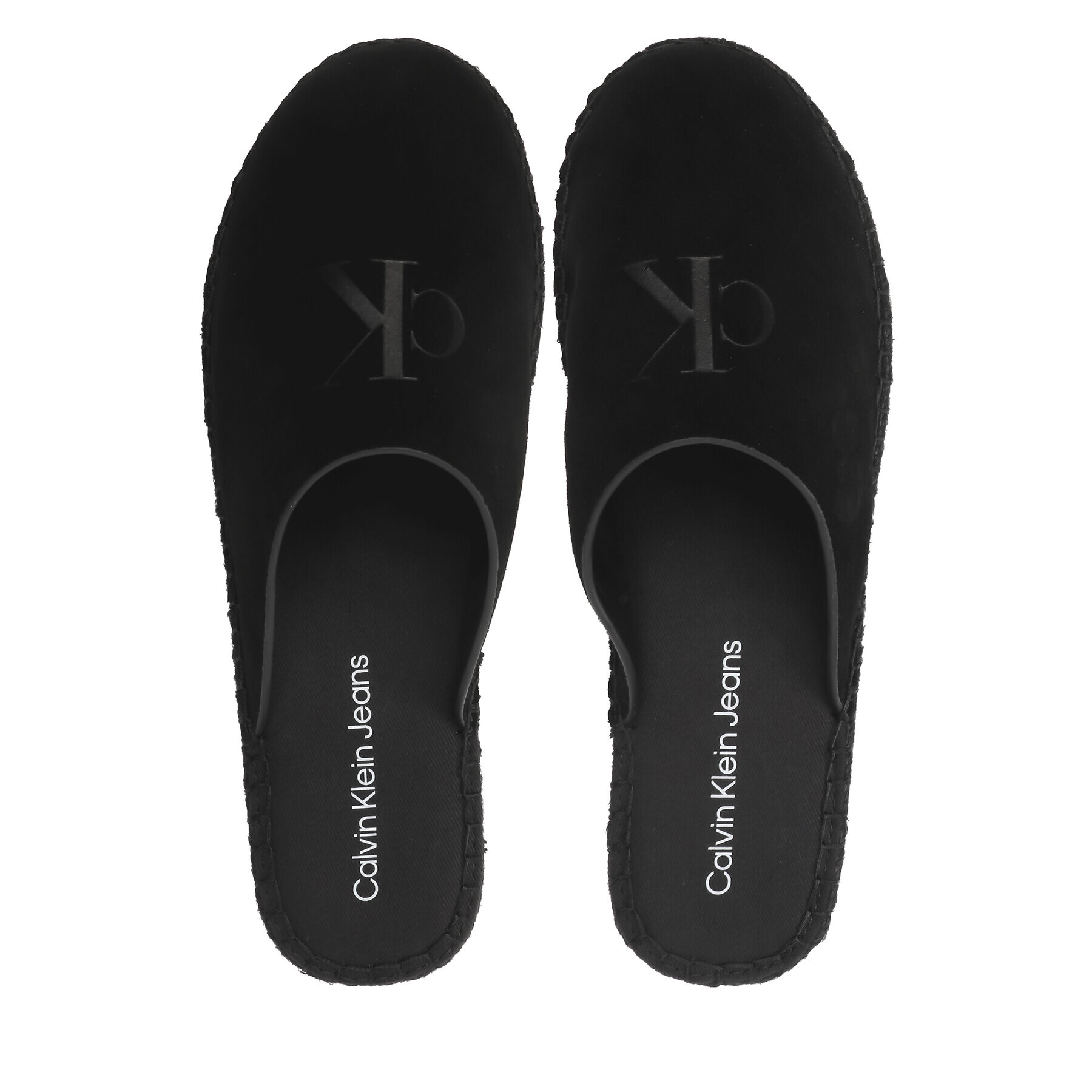 Calvin Klein Jeans Еспадрили Flatform Rope Mule Su Con YW0YW00986 Черен - Pepit.bg