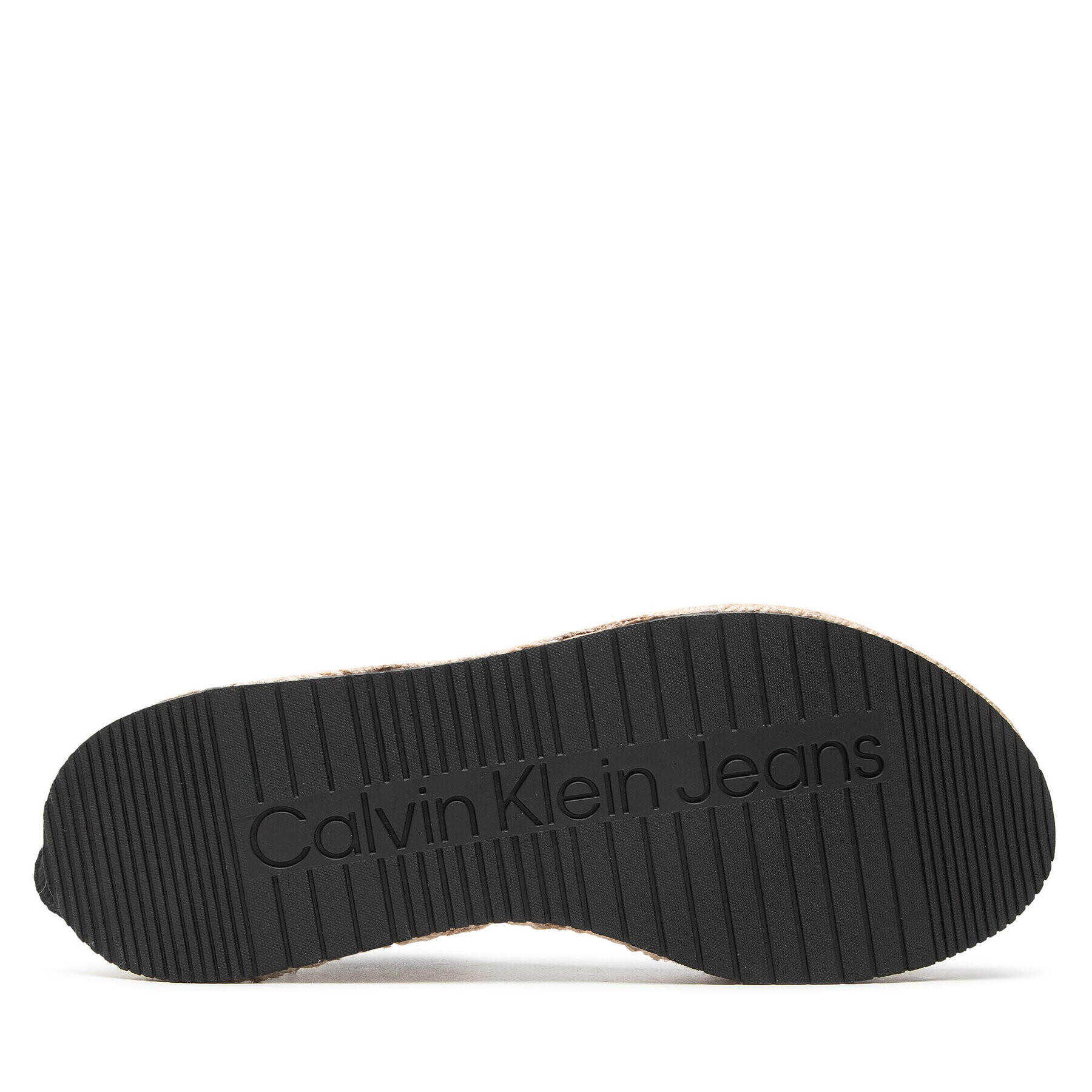 Calvin Klein Jeans Еспадрили Sporty Wedge Sandal Ankle Clip YW0YW00567 Черен - Pepit.bg