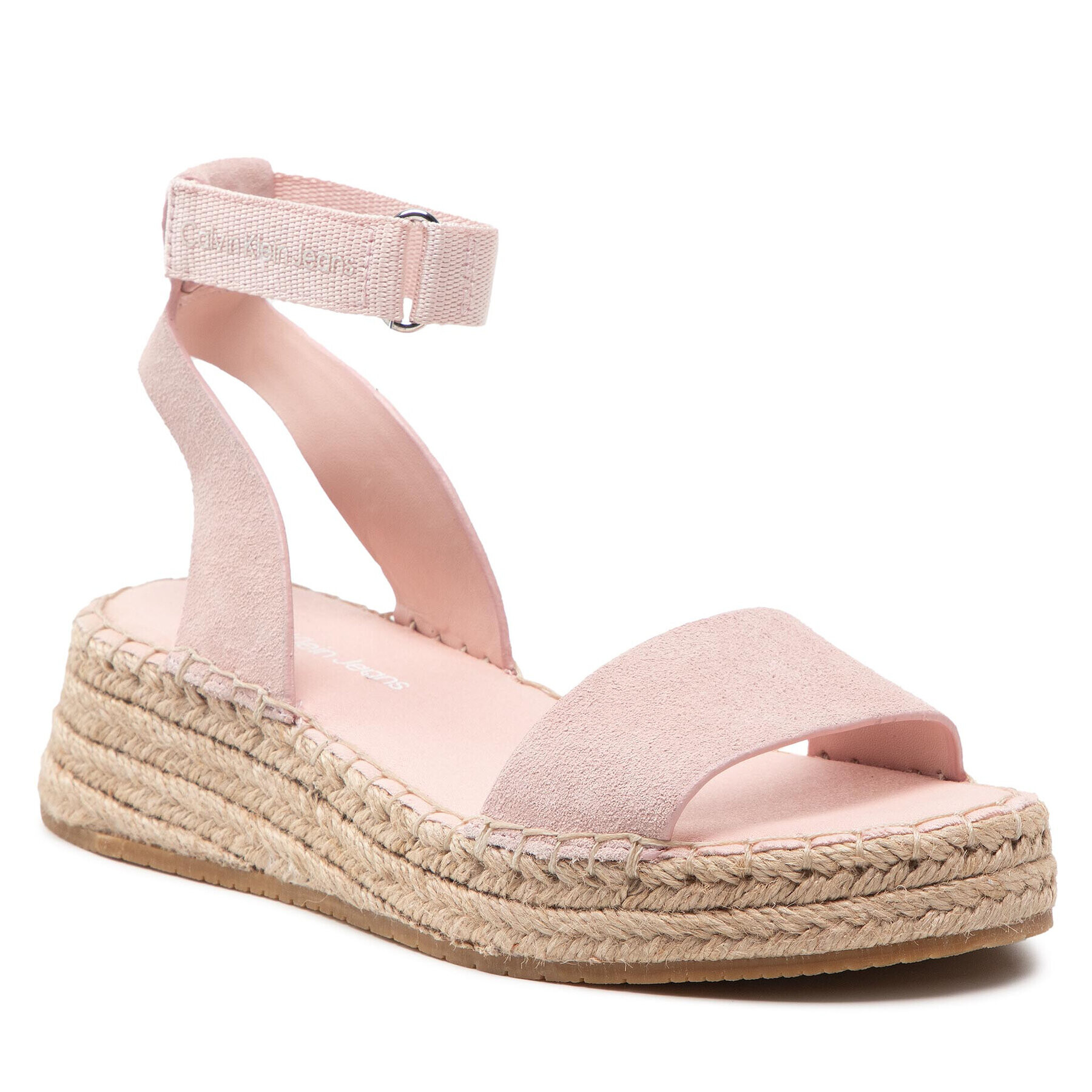 Calvin Klein Jeans Еспадрили Sporty Wedge Sandal Ankle Clip YW0YW00567 Розов - Pepit.bg