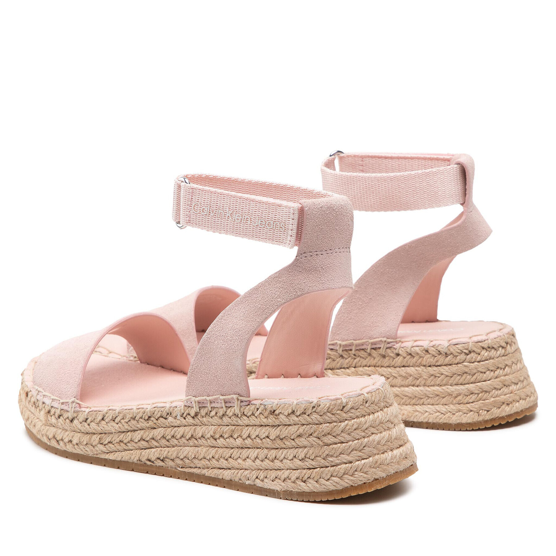 Calvin Klein Jeans Еспадрили Sporty Wedge Sandal Ankle Clip YW0YW00567 Розов - Pepit.bg