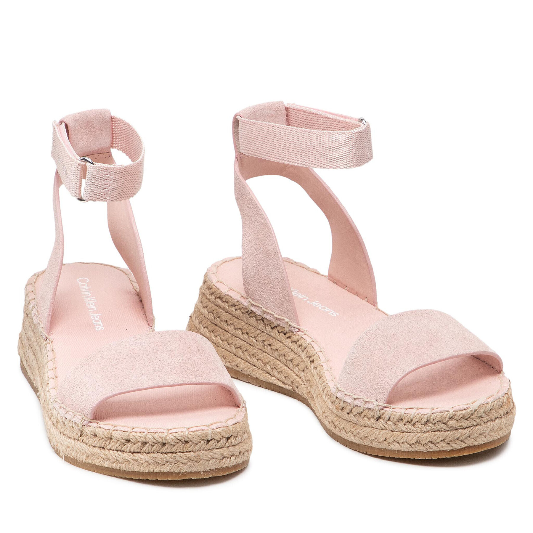 Calvin Klein Jeans Еспадрили Sporty Wedge Sandal Ankle Clip YW0YW00567 Розов - Pepit.bg