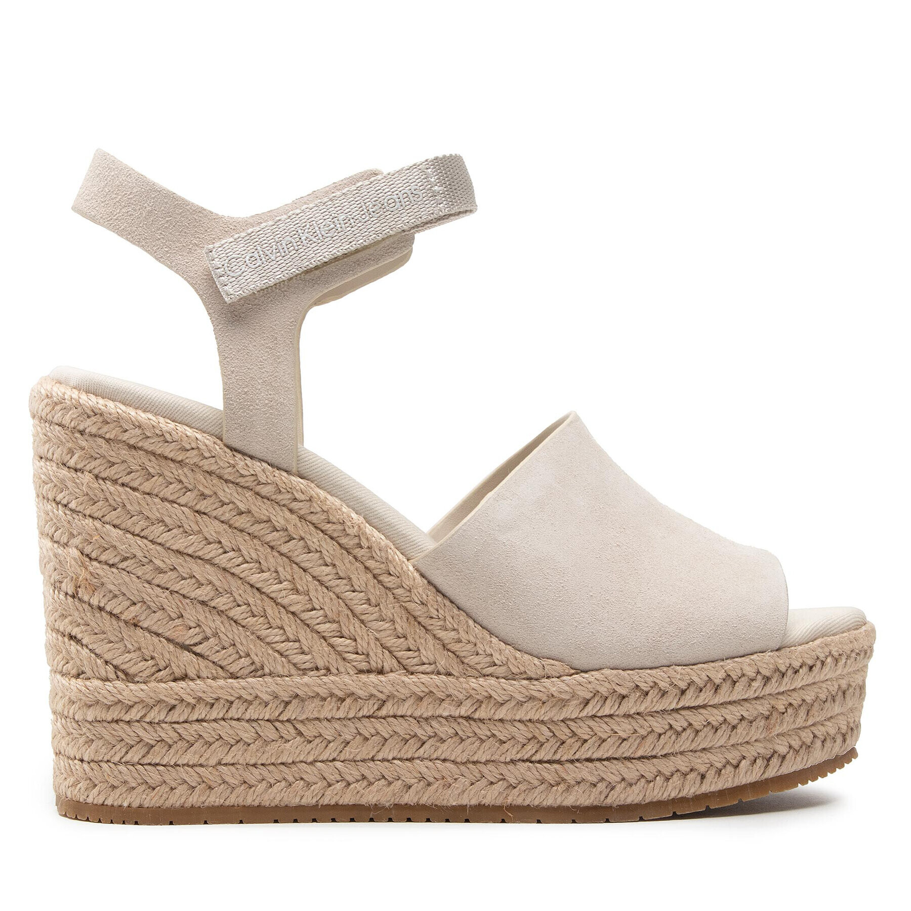 Calvin Klein Jeans Еспадрили Wedge Sandal Ankle Clip Su YW0YW00571 Бежов - Pepit.bg