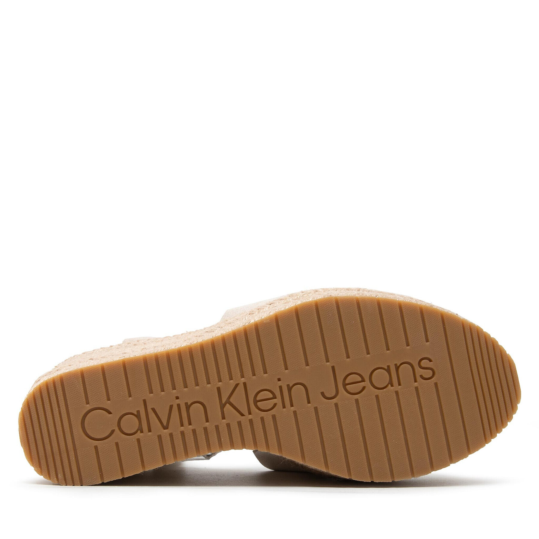 Calvin Klein Jeans Еспадрили Wedge Sandal Ankle Clip Su YW0YW00571 Бежов - Pepit.bg