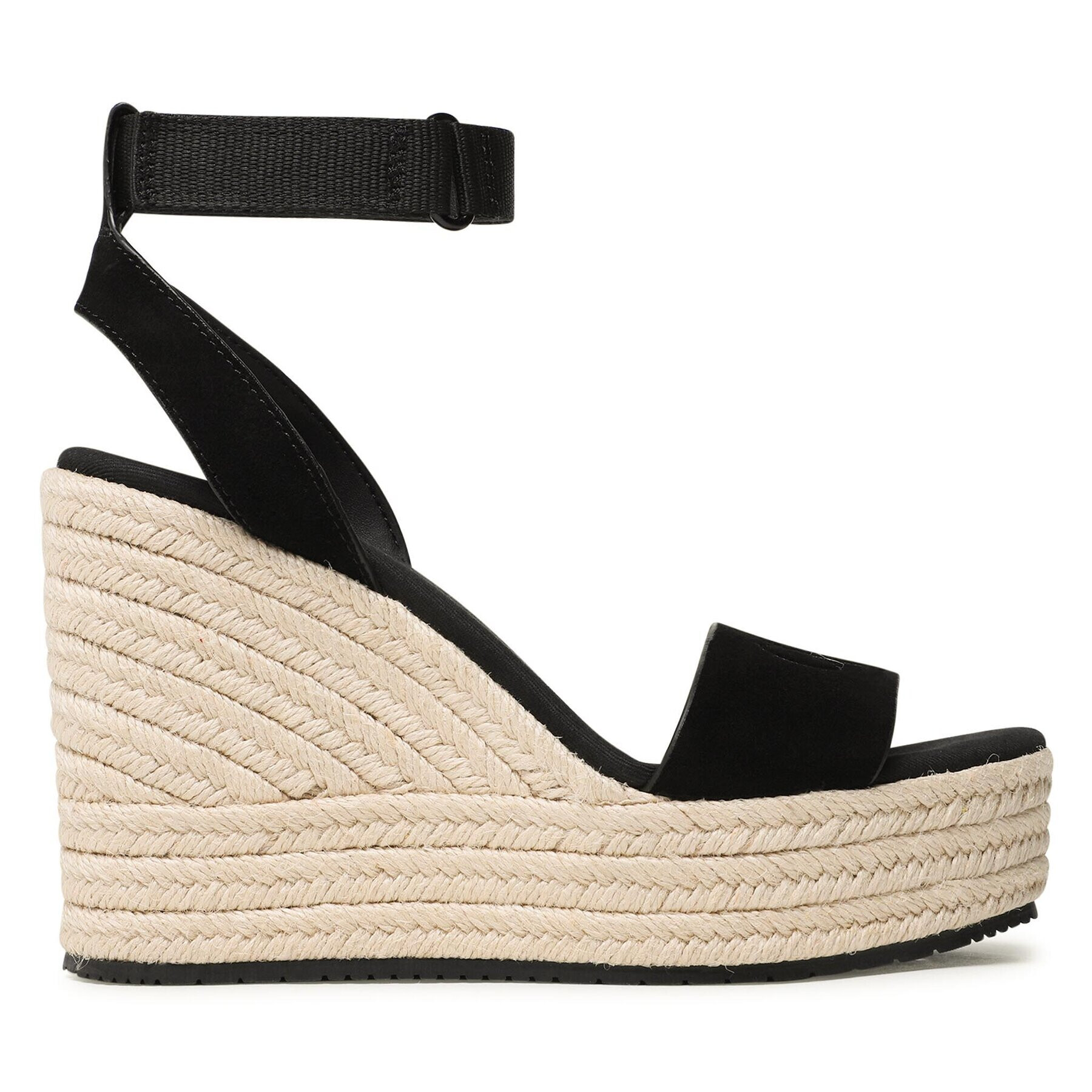 Calvin Klein Jeans Еспадрили Wedge Sandal Su Con YW0YW01026 Черен - Pepit.bg