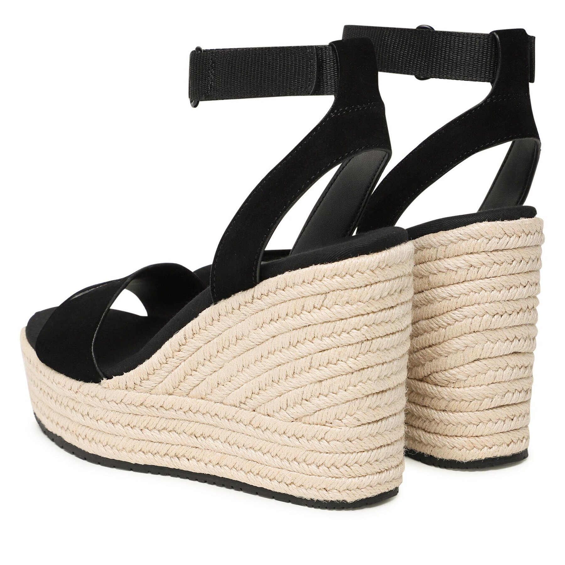 Calvin Klein Jeans Еспадрили Wedge Sandal Su Con YW0YW01026 Черен - Pepit.bg