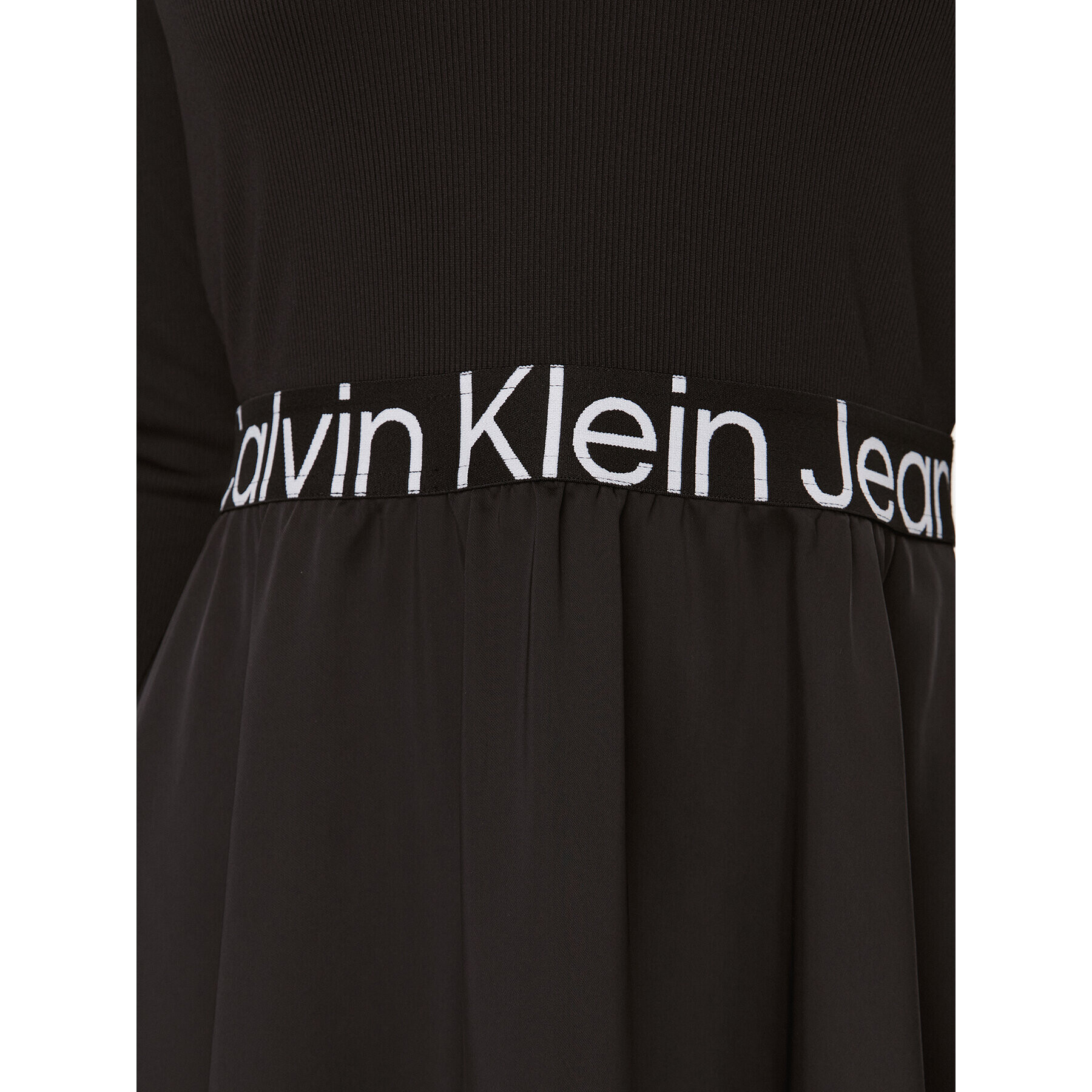 Calvin Klein Jeans Ежедневна рокля J20J222714 Черен Regular Fit - Pepit.bg