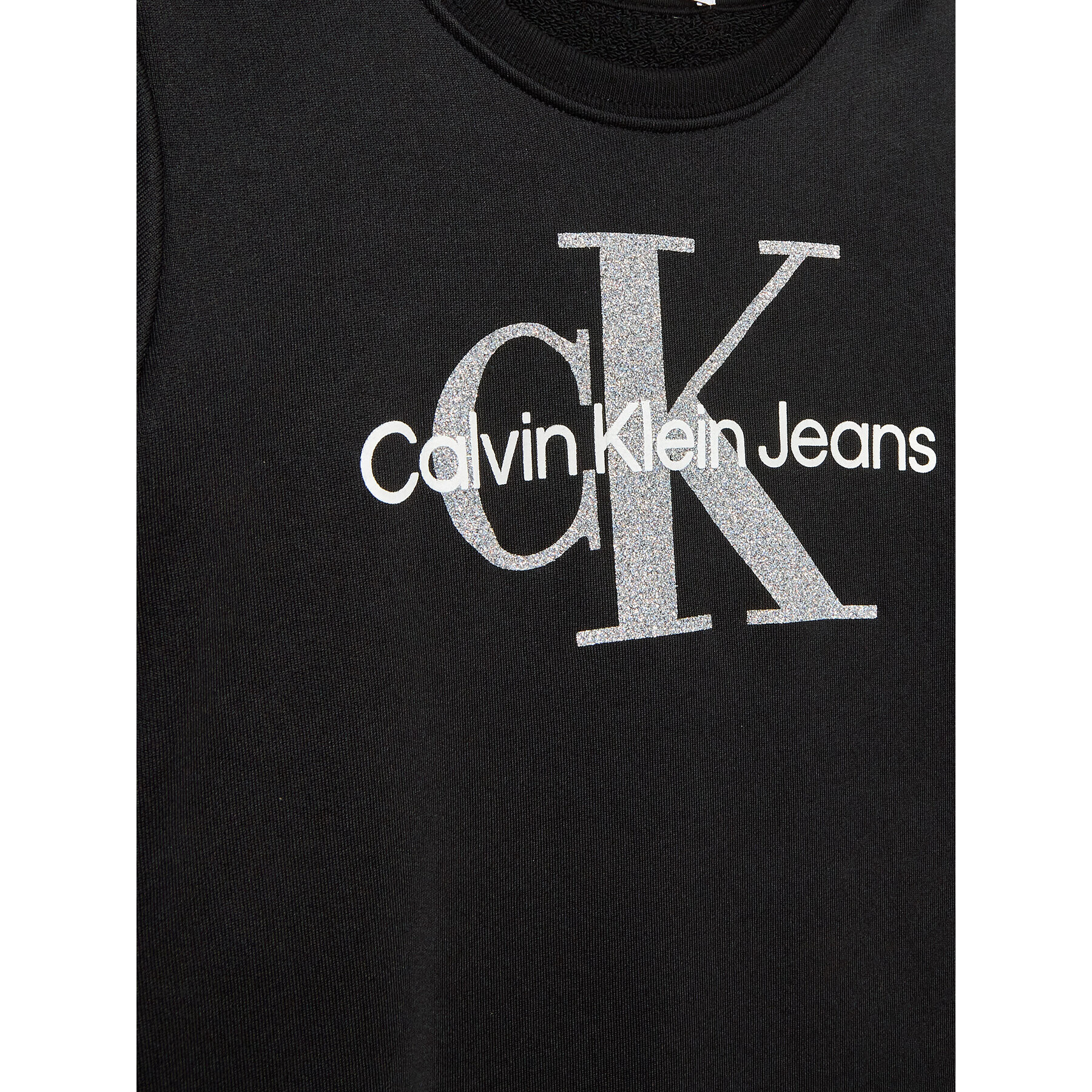 Calvin Klein Jeans Ежедневна рокля Monogram Metallic IG0IG01835 Черен Regular Fit - Pepit.bg