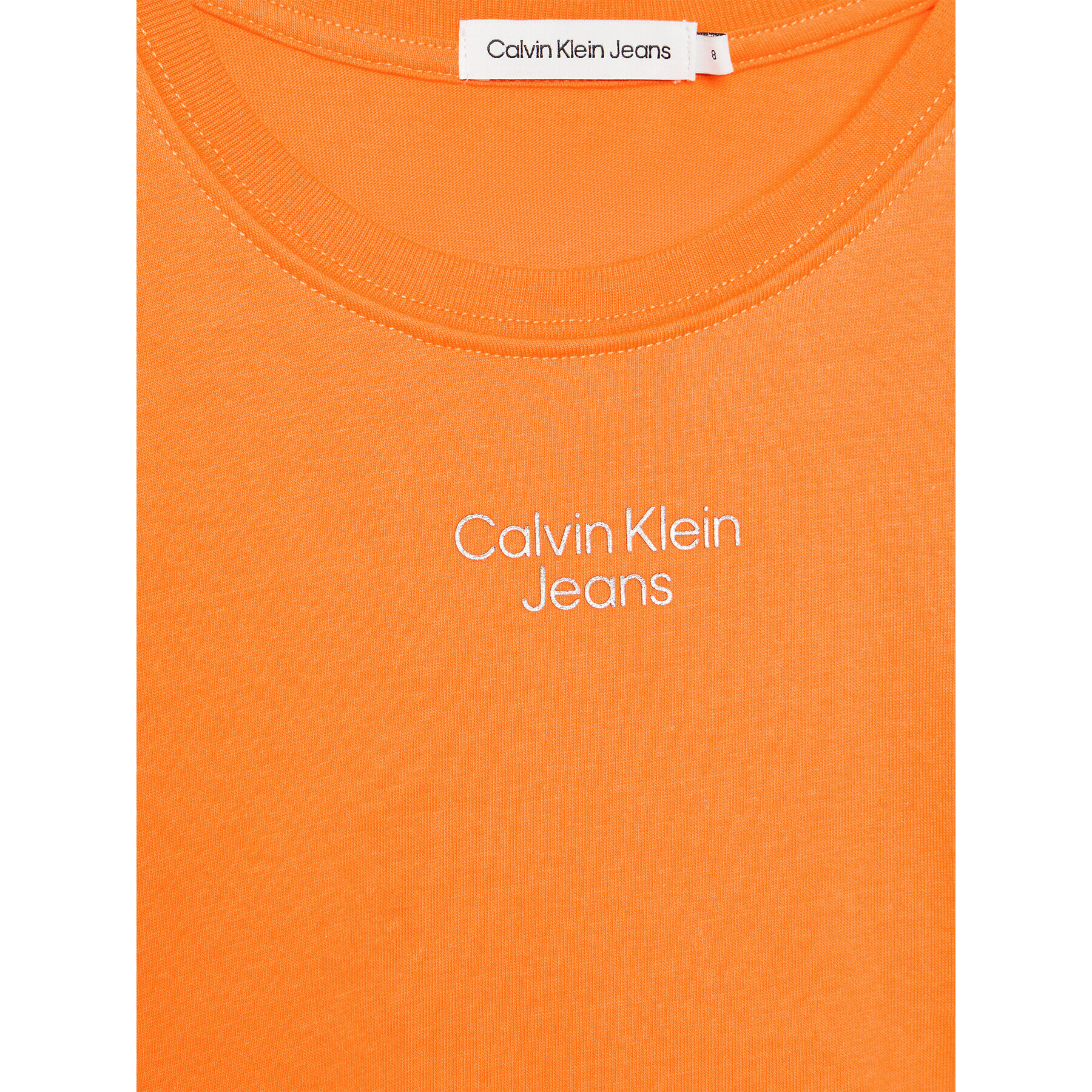 Calvin Klein Jeans Ежедневна рокля Overlap IG0IG01959 Оранжев Regular Fit - Pepit.bg