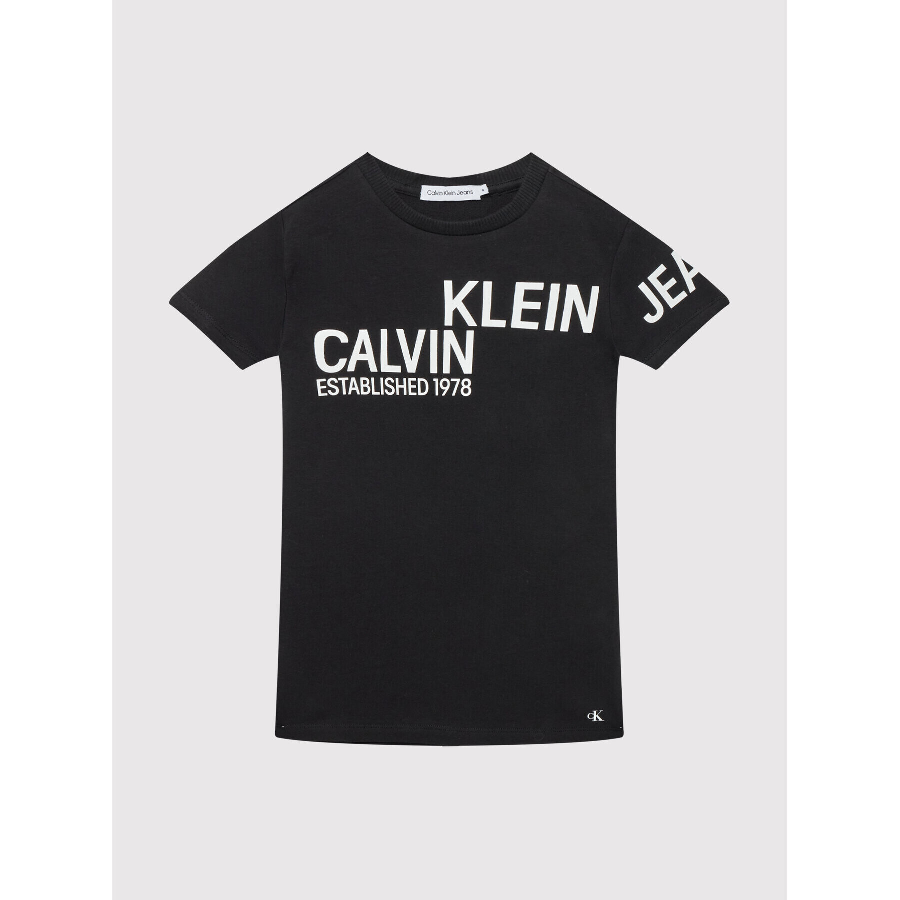 Calvin Klein Jeans Ежедневна рокля Hero Logo IG0IG01304 Черен Regular Fit - Pepit.bg