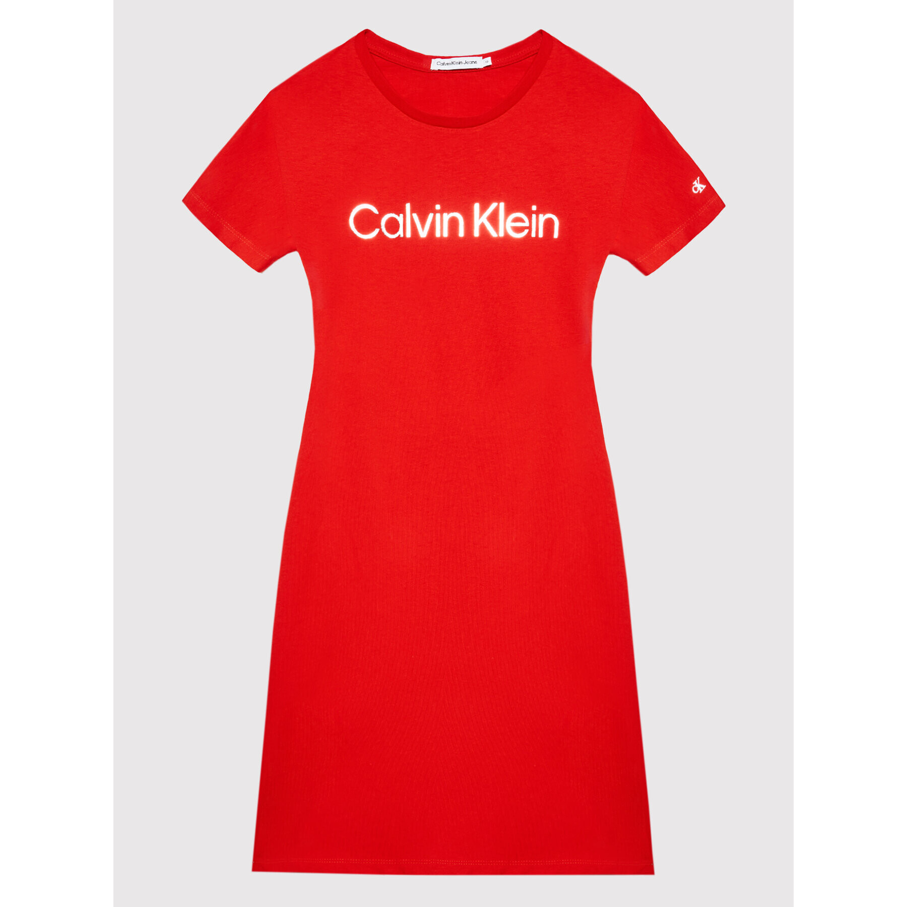 Calvin Klein Jeans Ежедневна рокля IG0IG01418 Червен Regular Fit - Pepit.bg