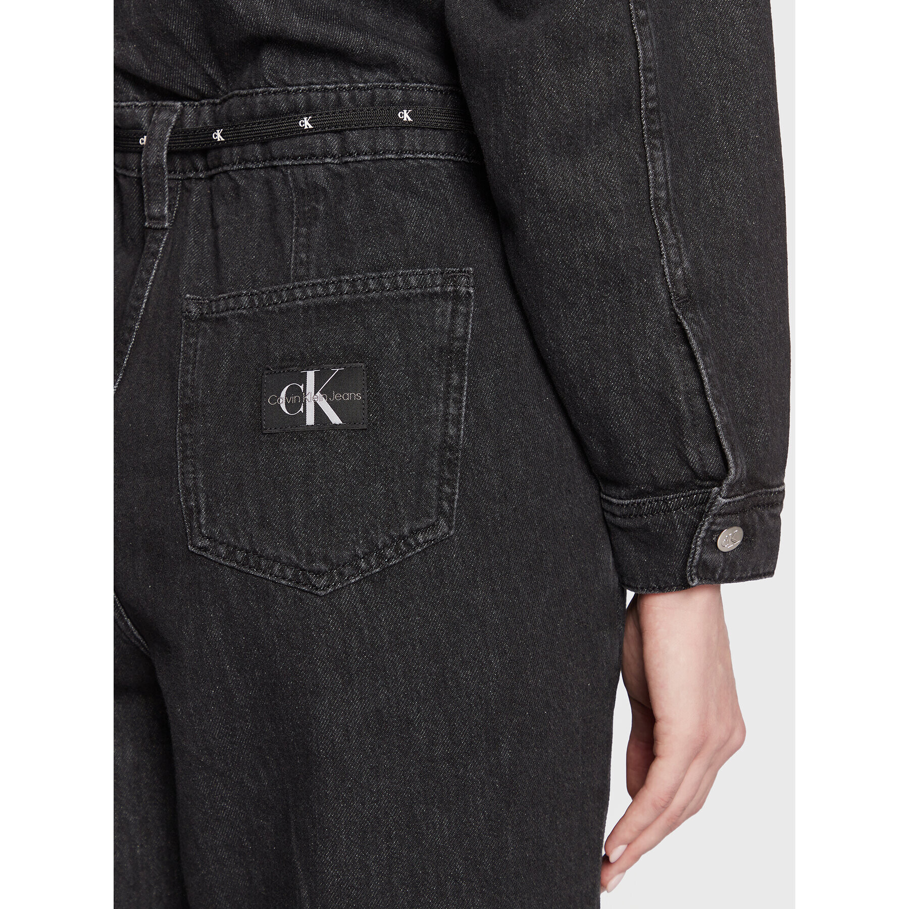 Calvin Klein Jeans Гащеризон J20J220504 Черен Regular Fit - Pepit.bg