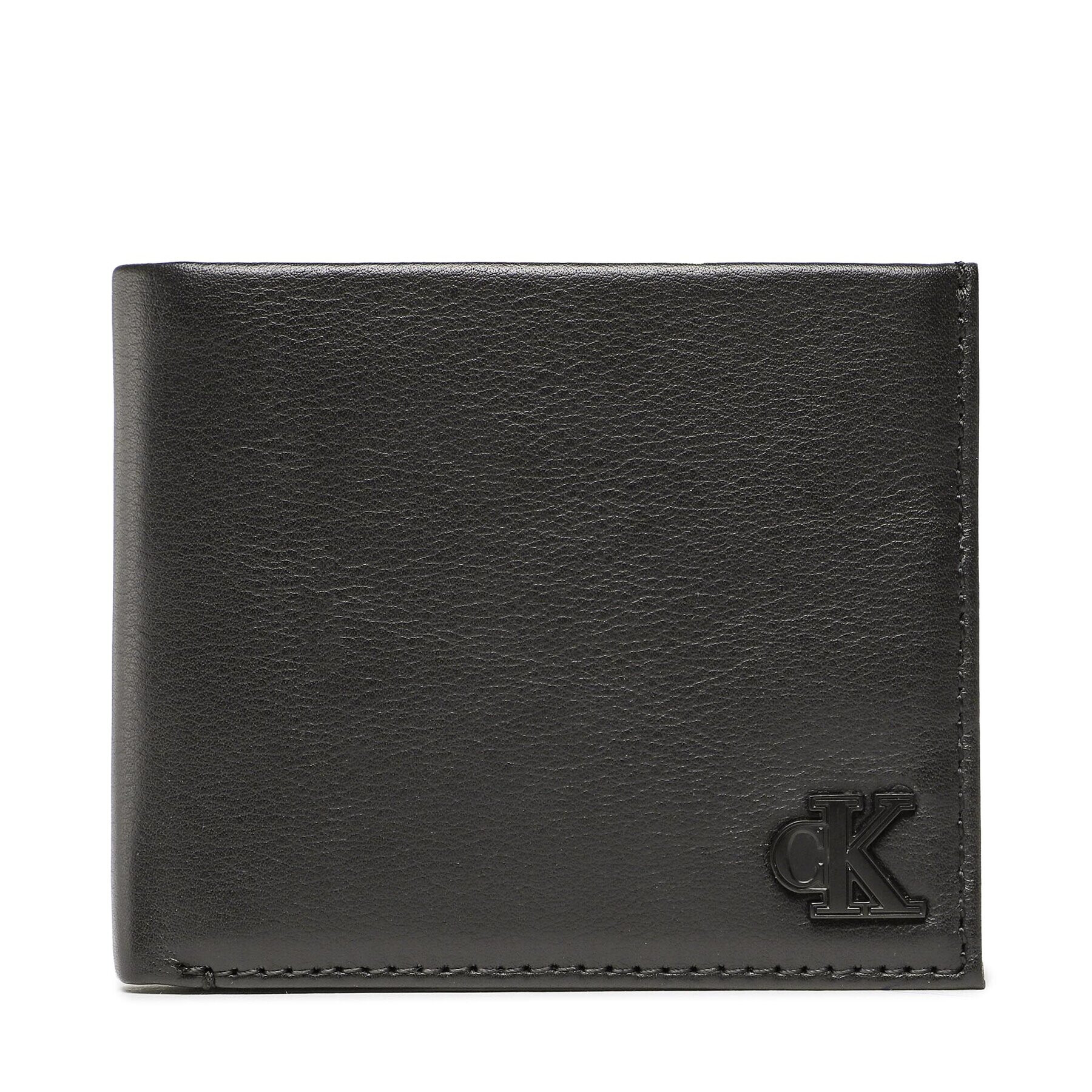 Calvin Klein Jeans Голям мъжки портфейл Logo Hardware Bifold Id K50K510441 Черен - Pepit.bg