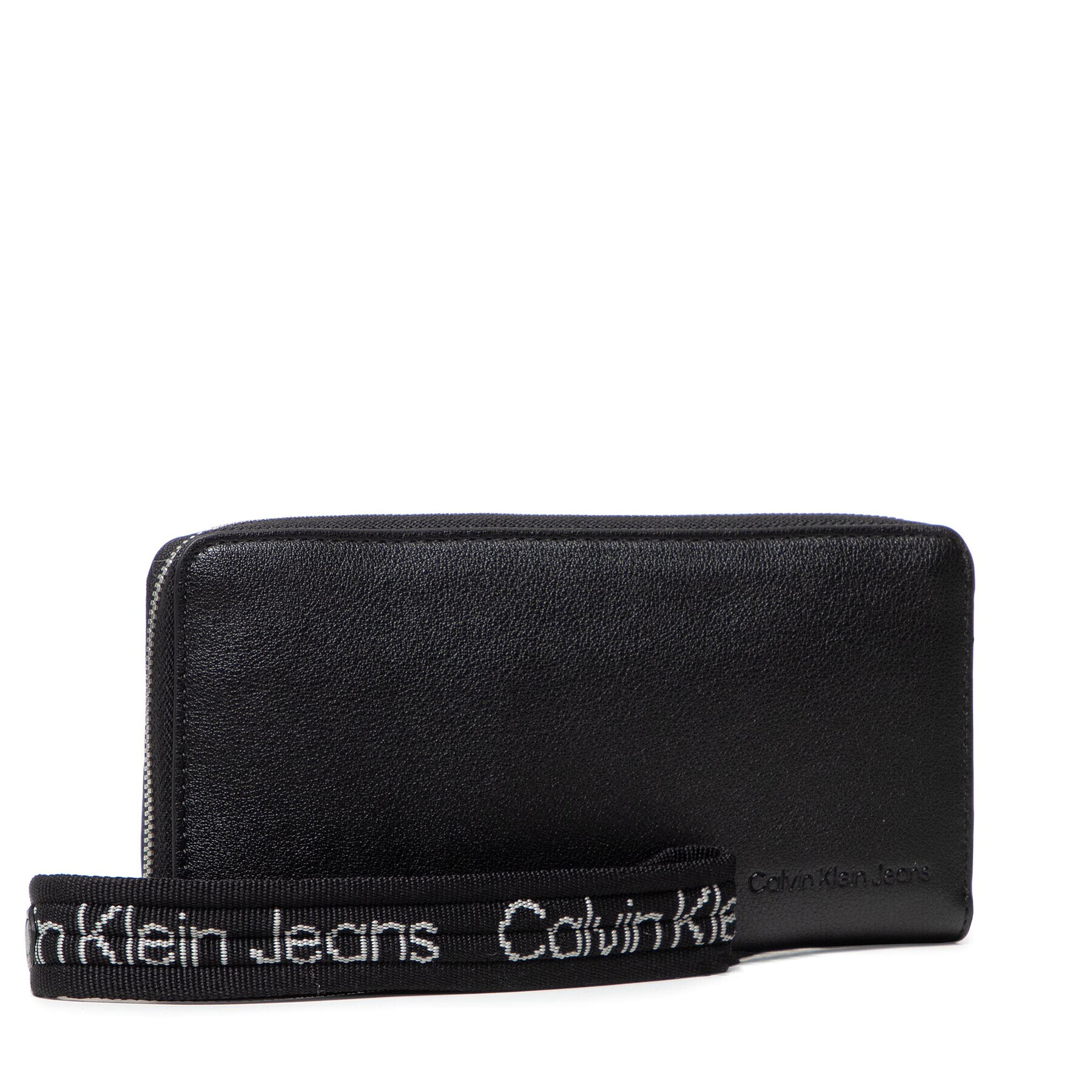 Calvin Klein Jeans Голям дамски портфейл Ultralight Za W/Wristlet K60K608967 Черен - Pepit.bg