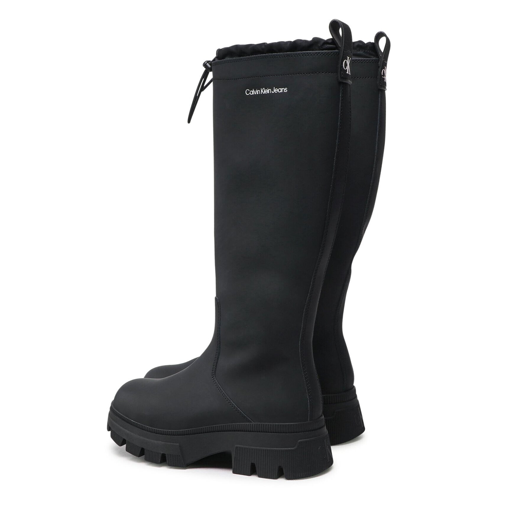 Calvin Klein Jeans Гумени ботуши Chunky Combat Rainboot YW0YW00741 Черен - Pepit.bg