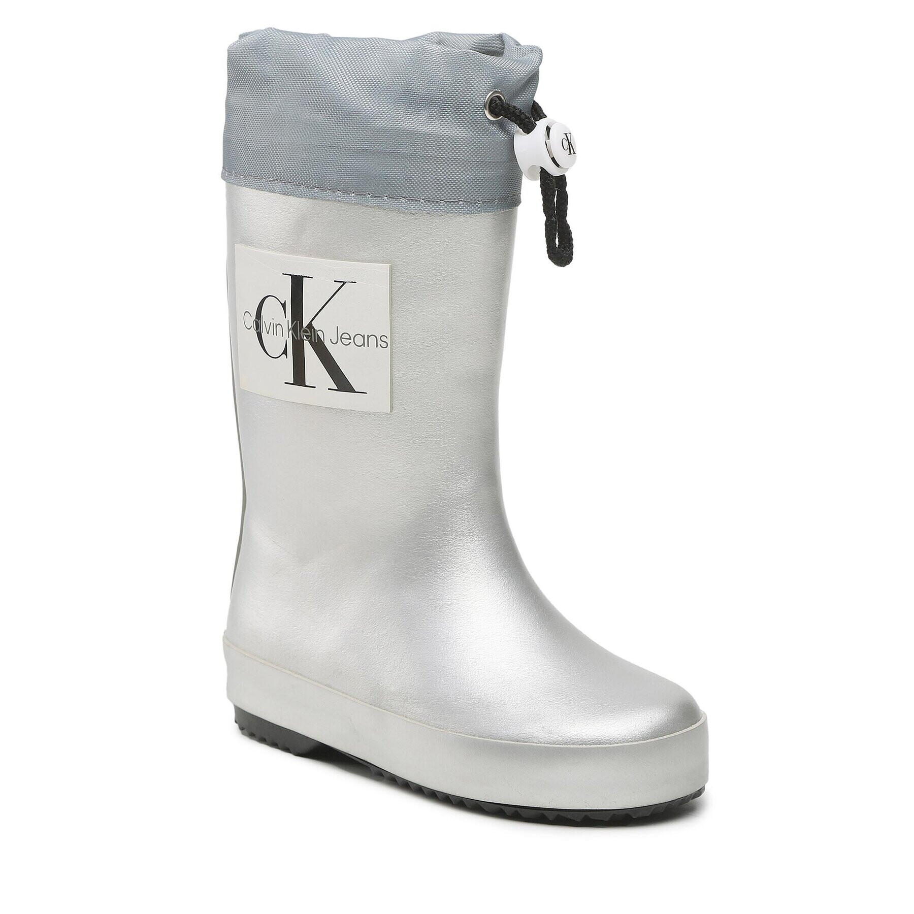 Calvin Klein Jeans Гумени ботуши Rain Boot V3X6-80425-0083 M Сребрист - Pepit.bg