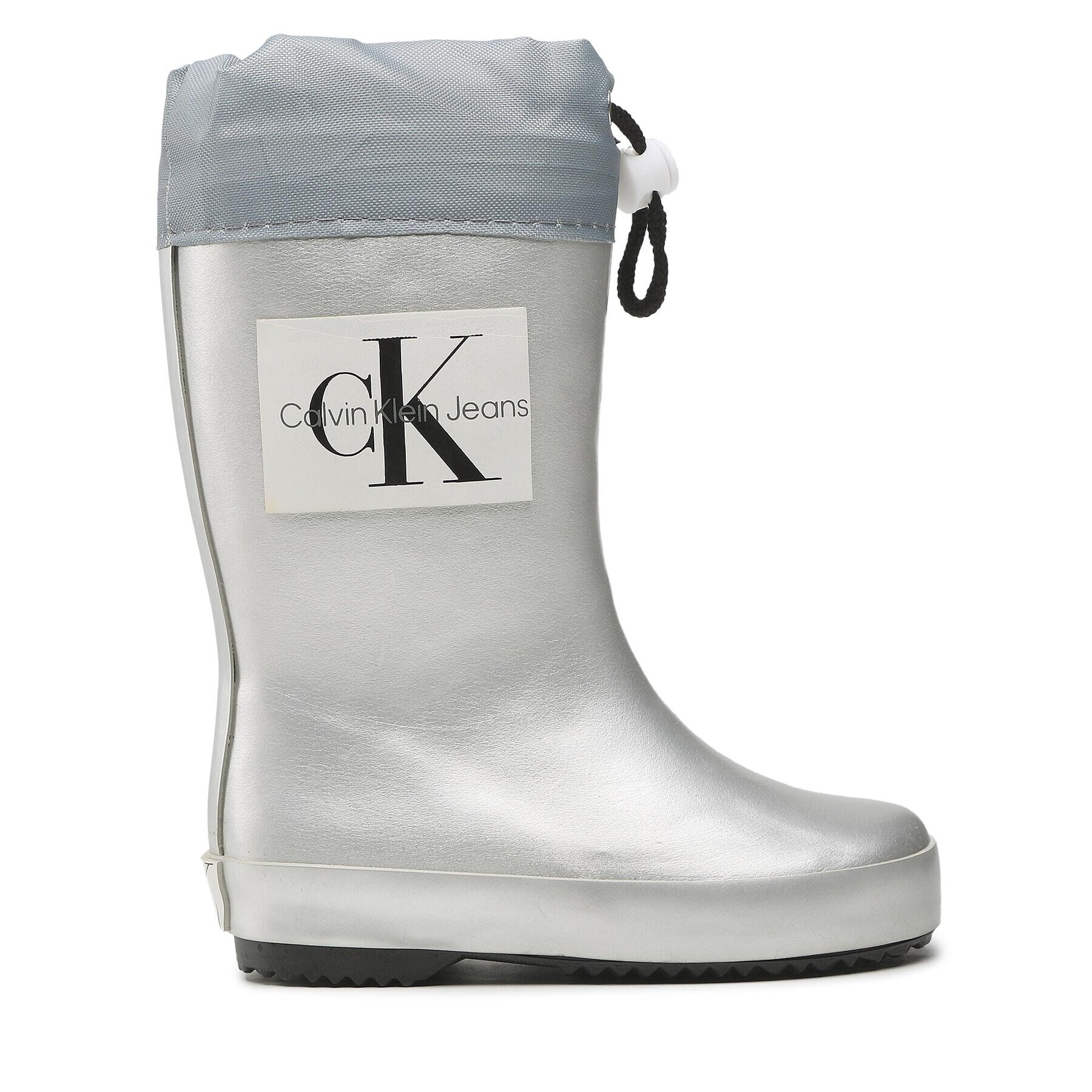 Calvin Klein Jeans Гумени ботуши Rain Boot V3X6-80425-0083 M Сребрист - Pepit.bg