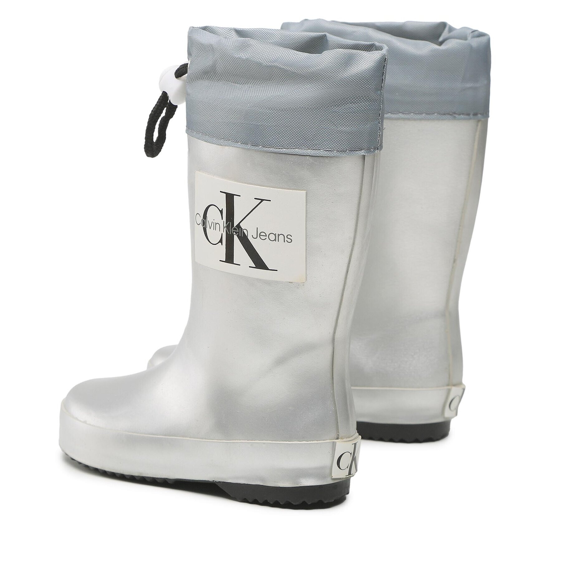 Calvin Klein Jeans Гумени ботуши Rain Boot V3X6-80425-0083 M Сребрист - Pepit.bg