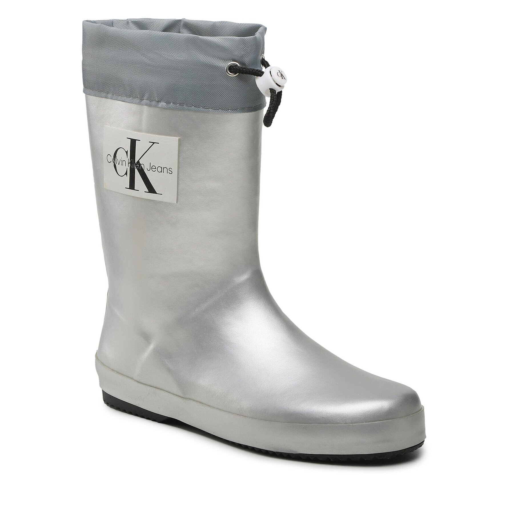 Calvin Klein Jeans Гумени ботуши Rain Boot V3X6-80425-0083 S Сребрист - Pepit.bg