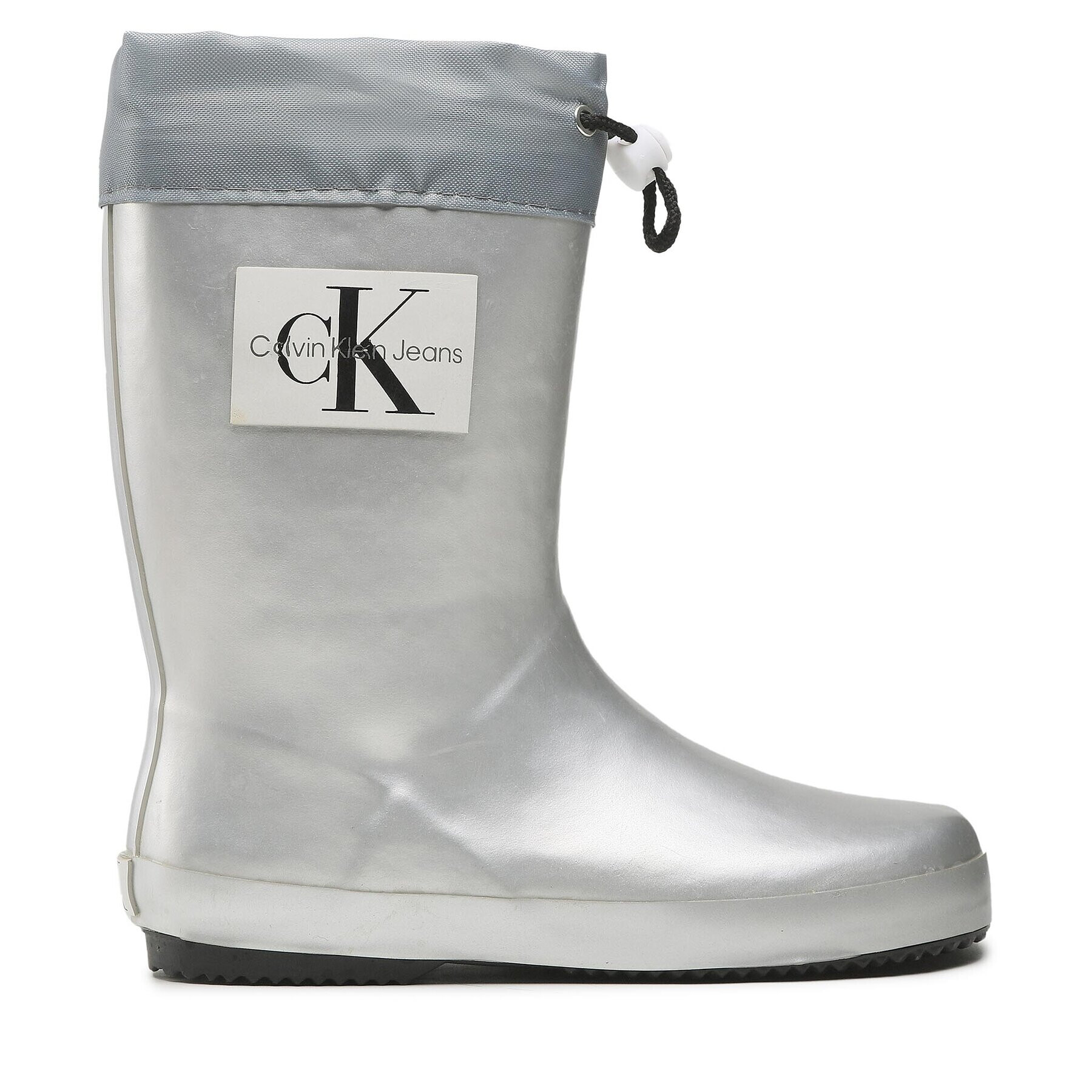 Calvin Klein Jeans Гумени ботуши Rain Boot V3X6-80425-0083 S Сребрист - Pepit.bg