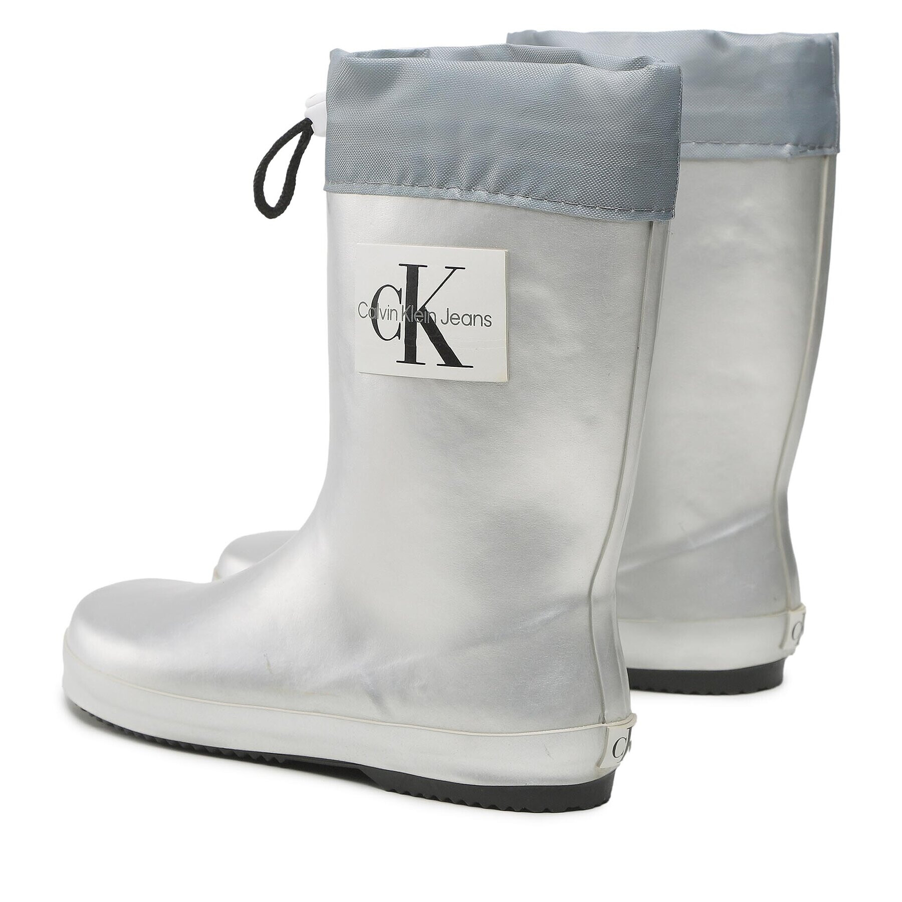 Calvin Klein Jeans Гумени ботуши Rain Boot V3X6-80425-0083 S Сребрист - Pepit.bg