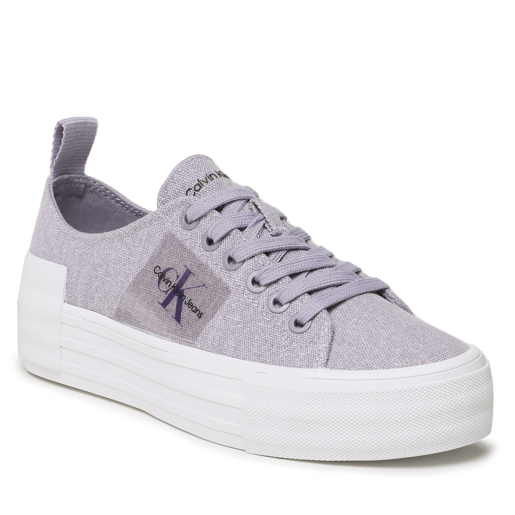 Calvin Klein Jeans Гуменки Bold Vulc Flatf Laceup Wn YW0YW01039 Виолетов - Pepit.bg