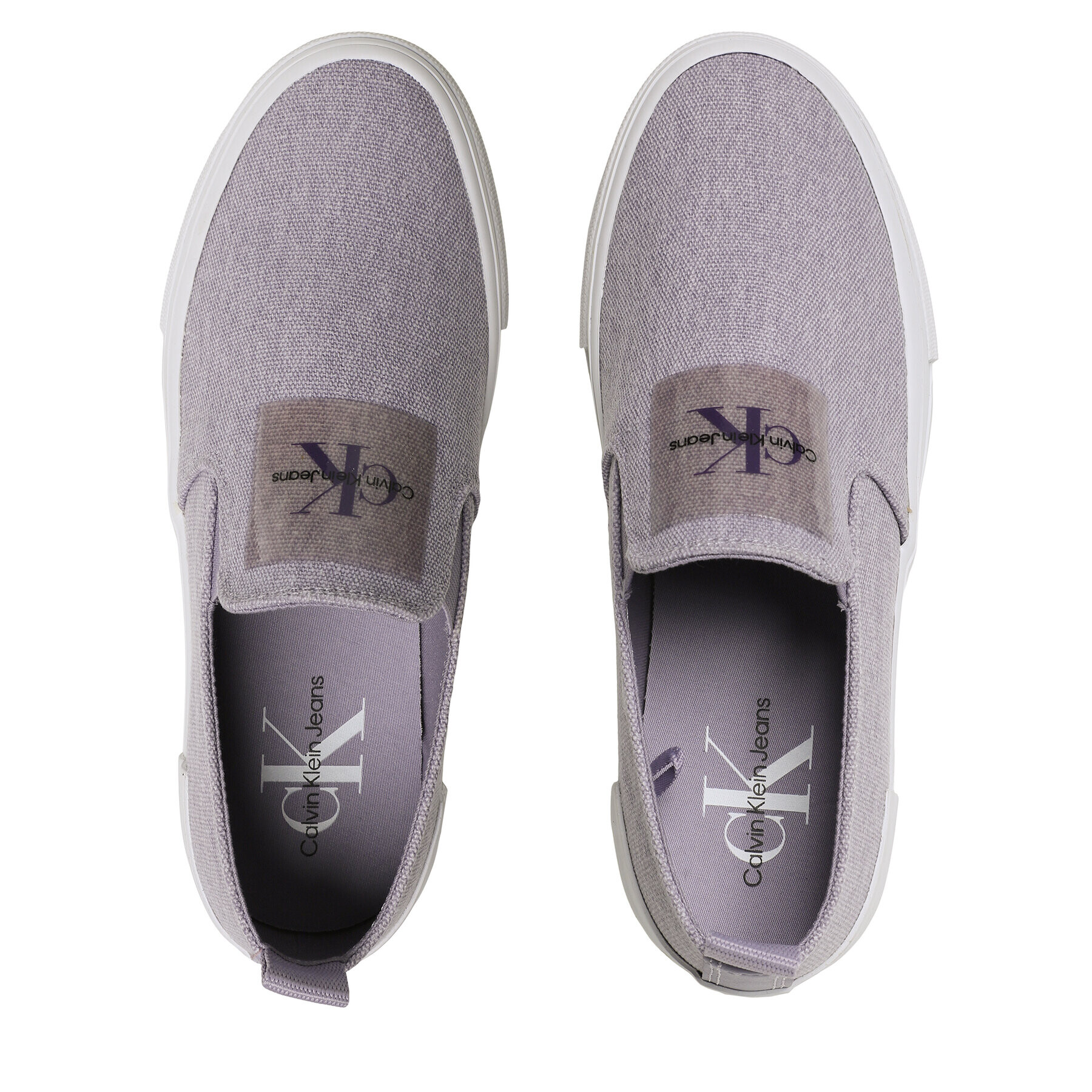 Calvin Klein Jeans Гуменки Bold Vulc Flatf Slipon Wn YW0YW01040 Виолетов - Pepit.bg