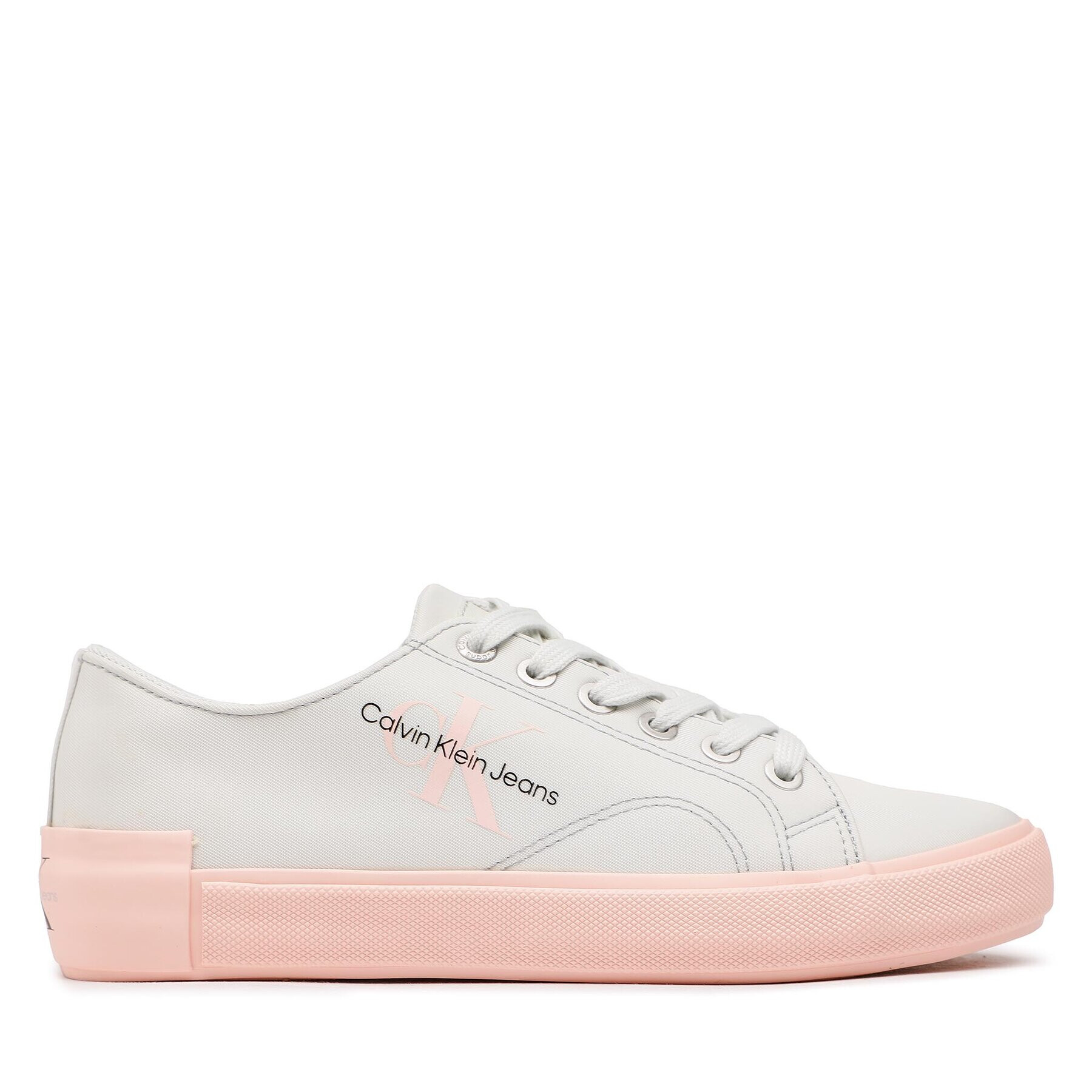 Calvin Klein Jeans Гуменки Ess Vulcanized Laceup Low Ny YW0YW00756 Сив - Pepit.bg