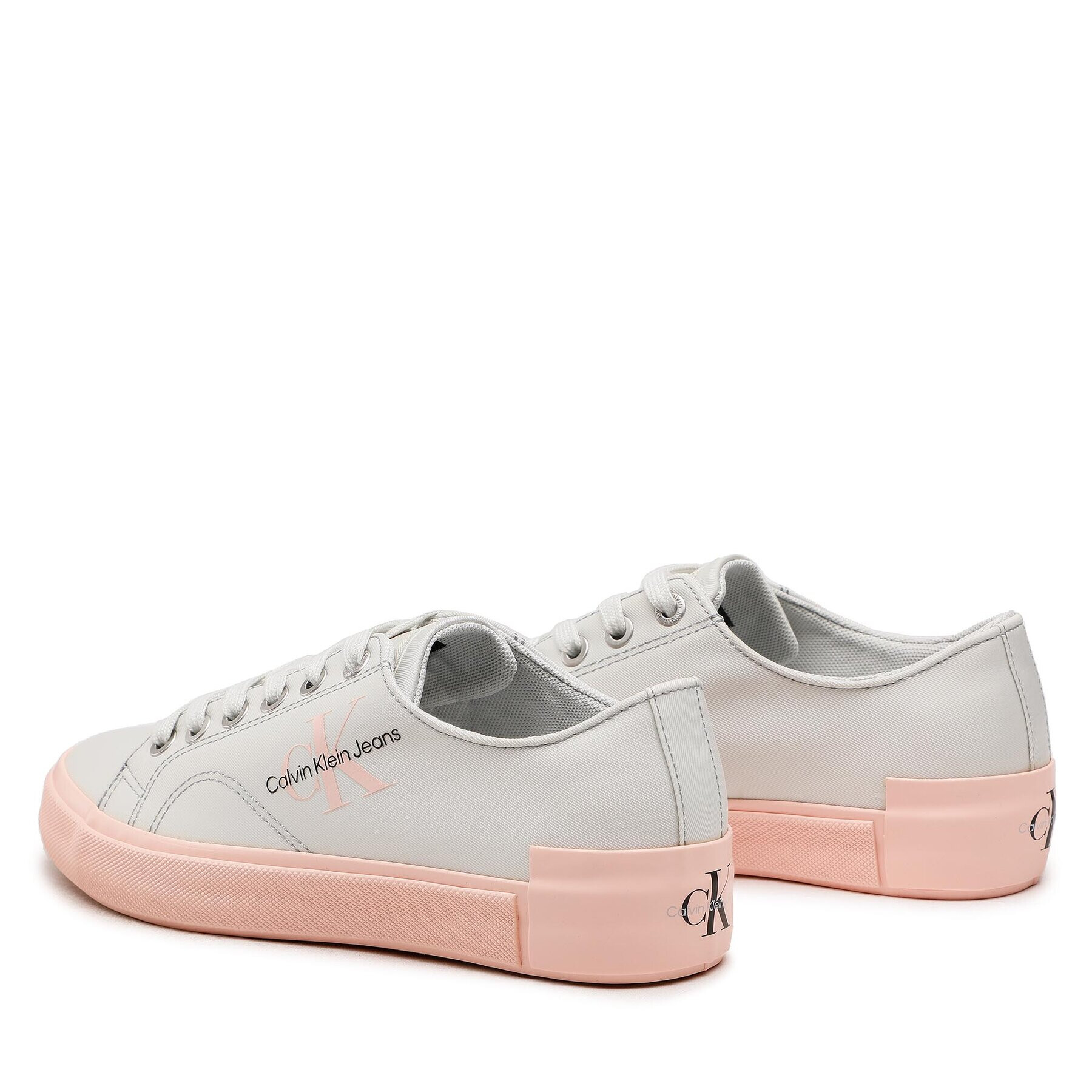 Calvin Klein Jeans Гуменки Ess Vulcanized Laceup Low Ny YW0YW00756 Сив - Pepit.bg