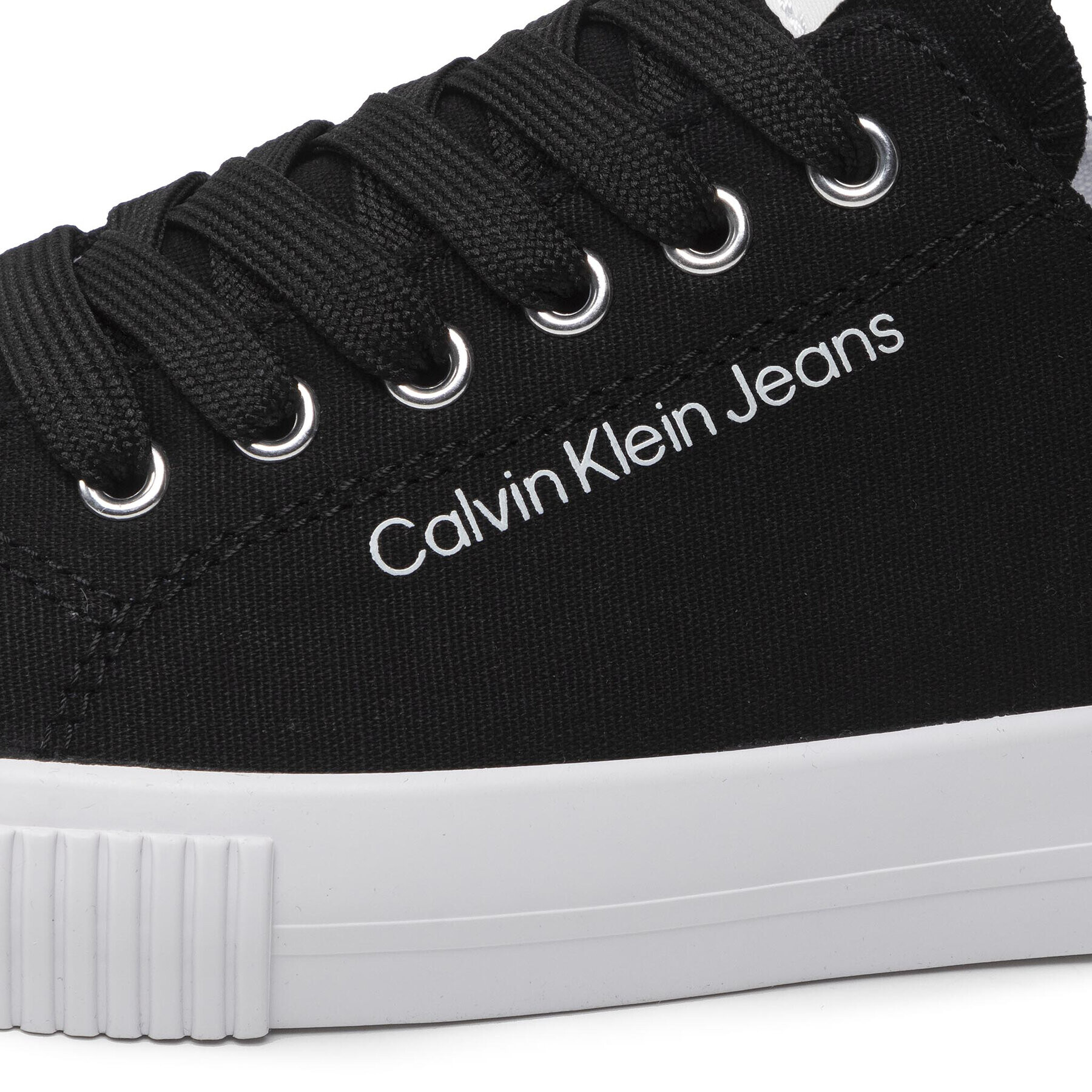 Calvin Klein Jeans Гуменки Higt Top Lace-Up Sneaker V3X9-80126-0890 S Черен - Pepit.bg