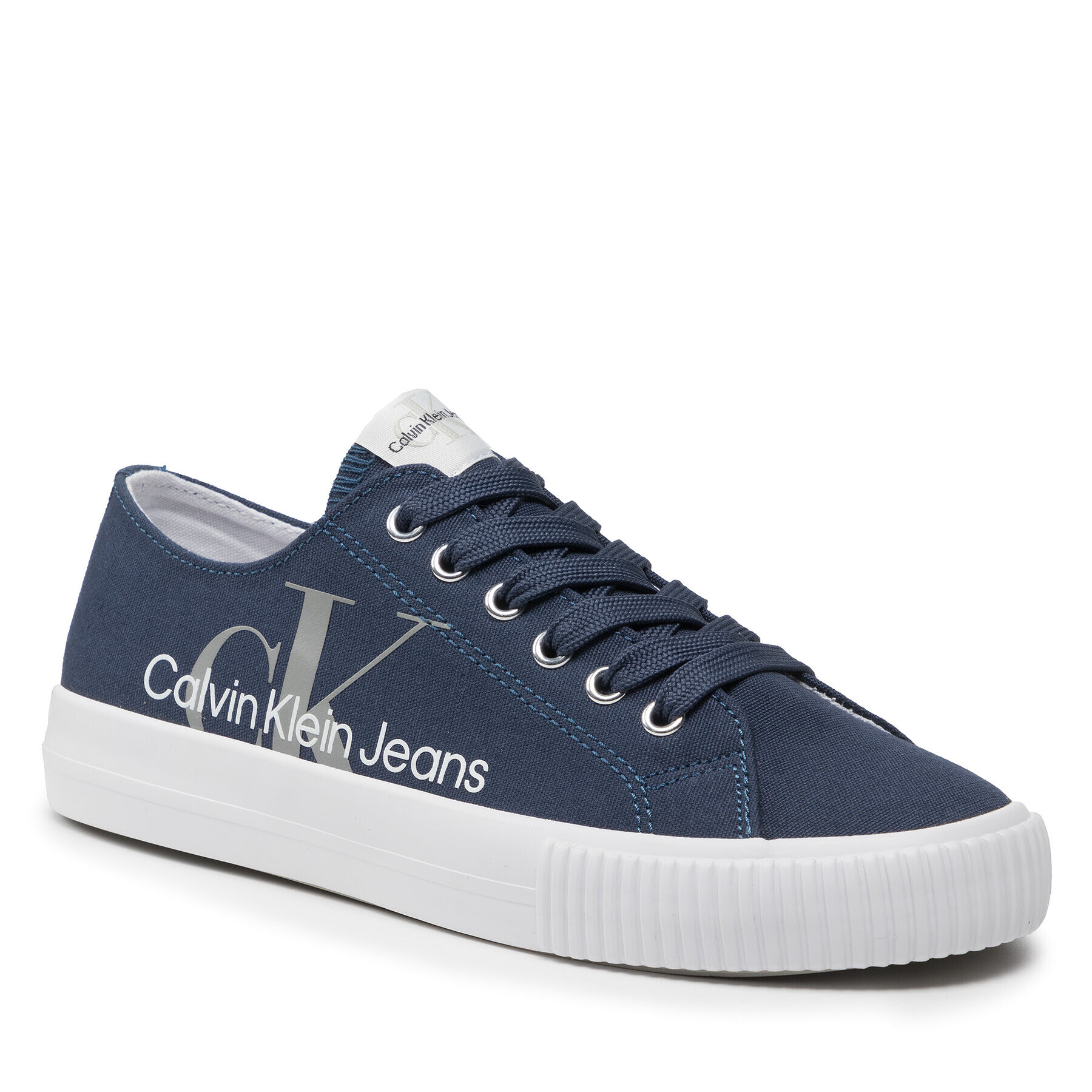 Calvin Klein Jeans Гуменки Low Cut Clace Up V3X9-80125-0890 S Тъмносин - Pepit.bg