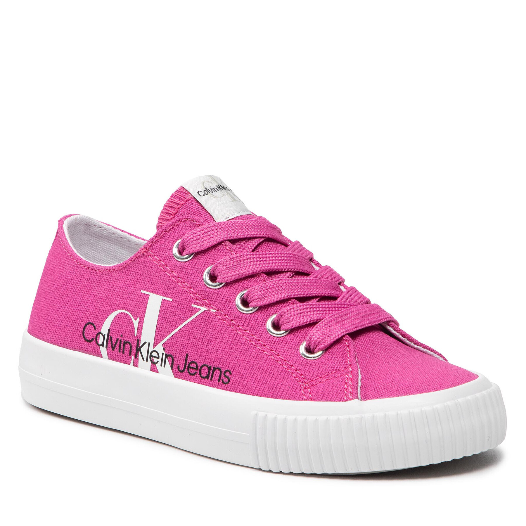 Calvin Klein Jeans Гуменки Low Cut Lace-Up Sneaker V3A9-80187-0890 Розов - Pepit.bg