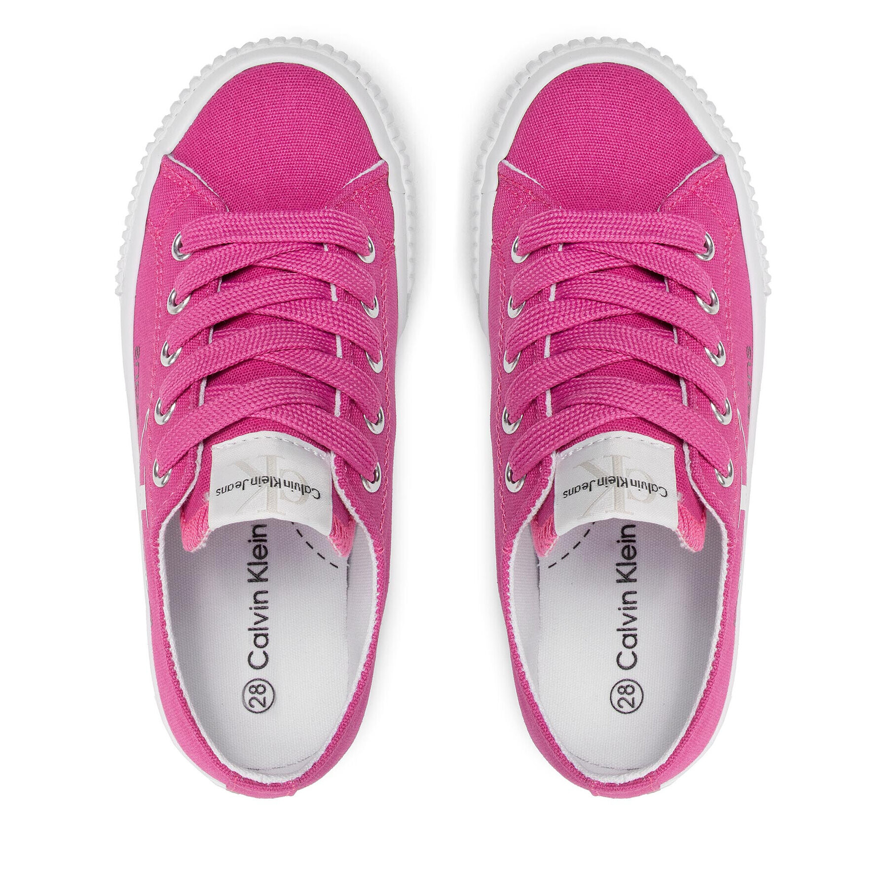 Calvin Klein Jeans Гуменки Low Cut Lace-Up Sneaker V3A9-80187-0890 Розов - Pepit.bg