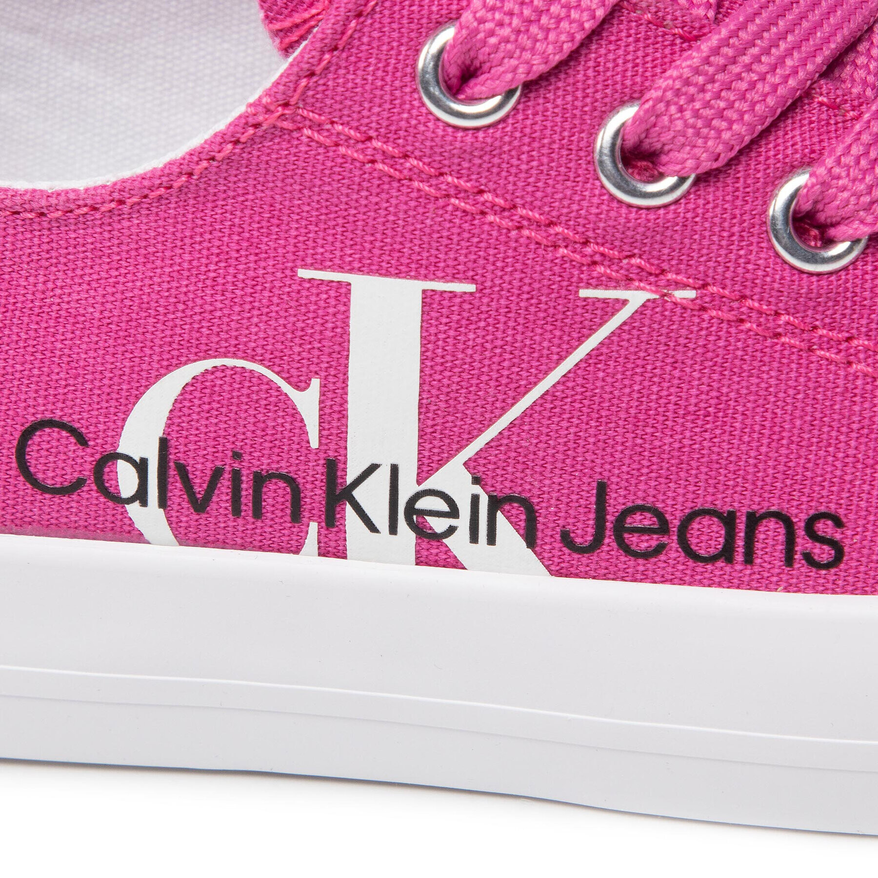 Calvin Klein Jeans Гуменки Low Cut Lace-Up Sneaker V3A9-80187-0890 Розов - Pepit.bg