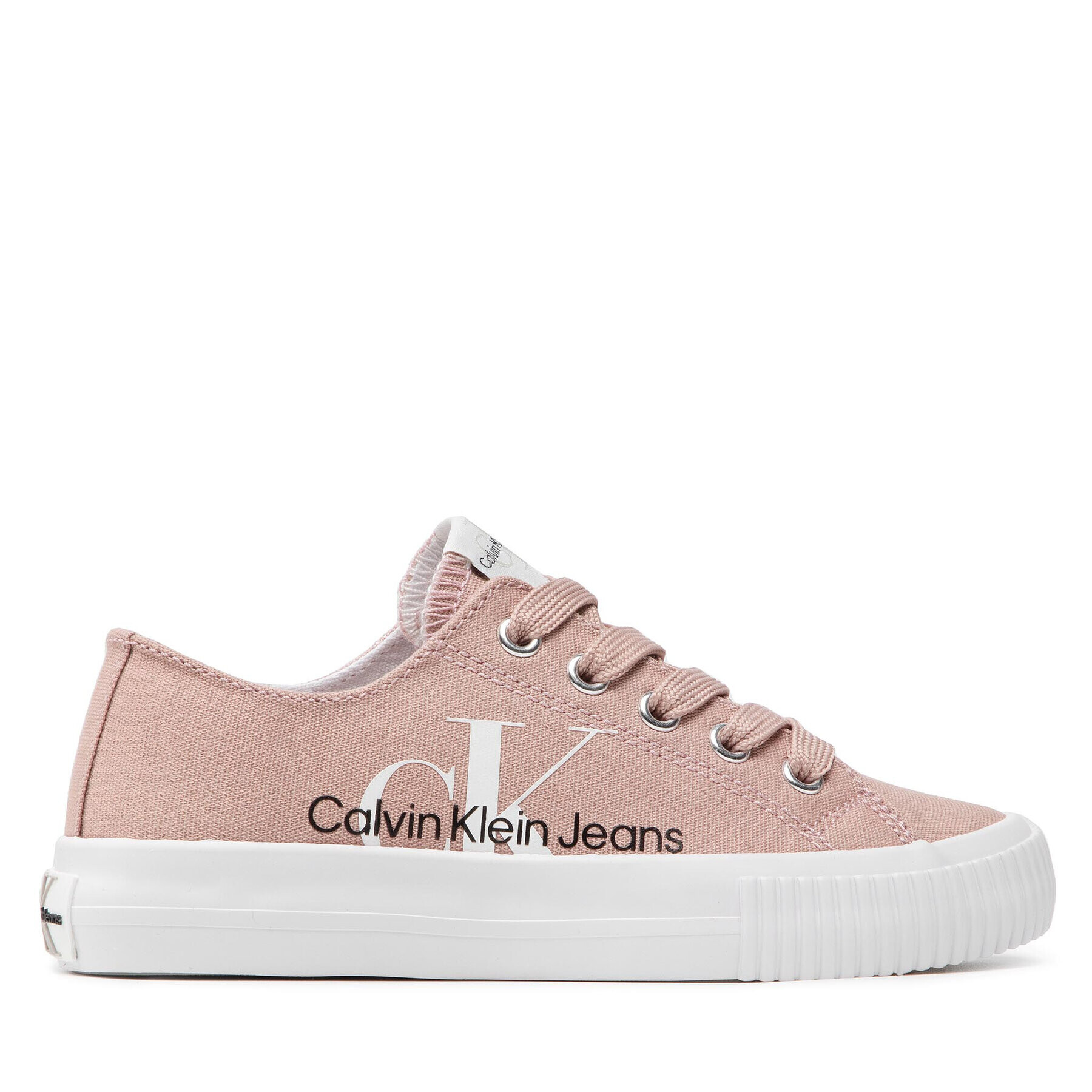 Calvin Klein Jeans Гуменки Low Cut Lace-Up Sneaker V3A9-80187-0890 Розов - Pepit.bg