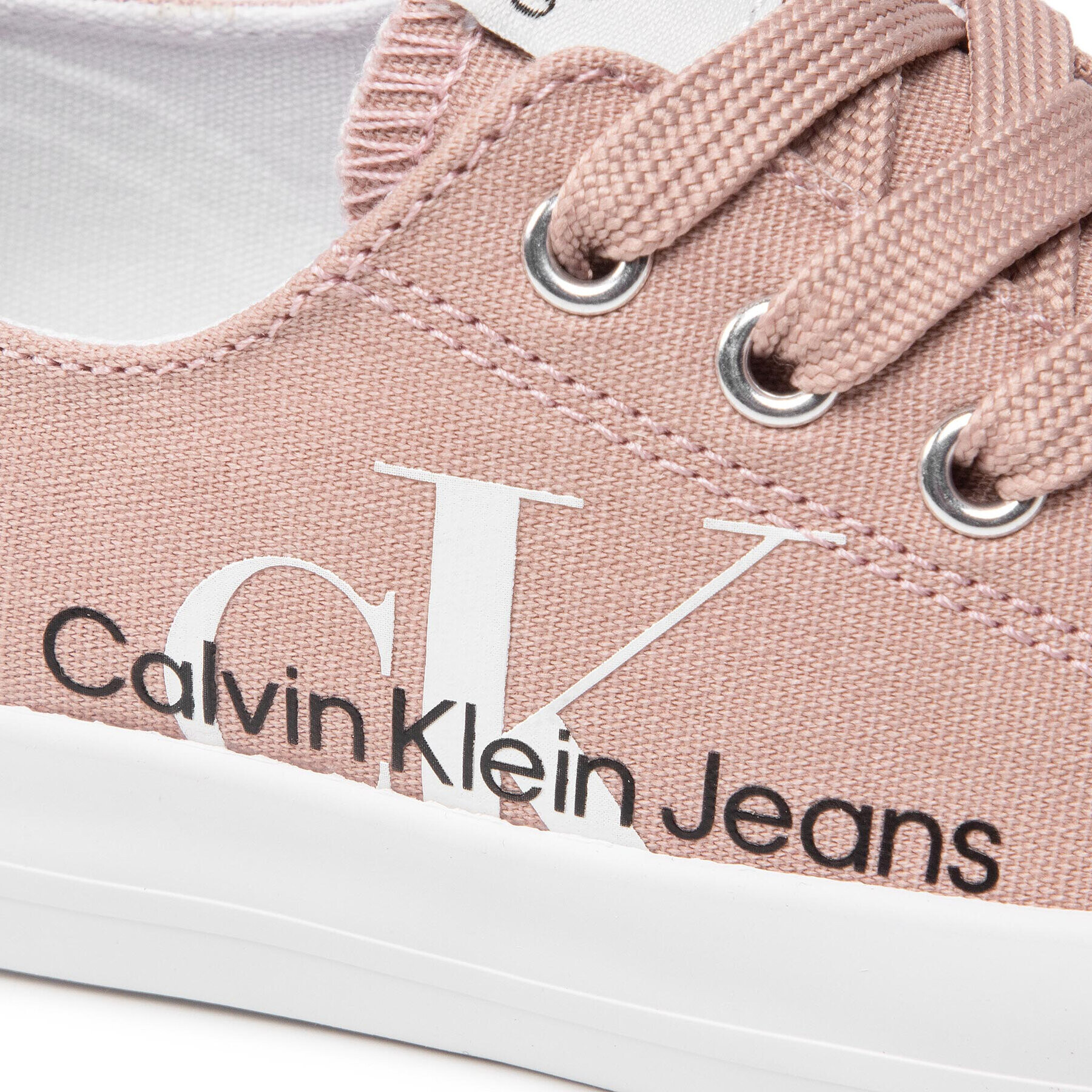 Calvin Klein Jeans Гуменки Low Cut Lace-Up Sneaker V3A9-80187-0890 Розов - Pepit.bg