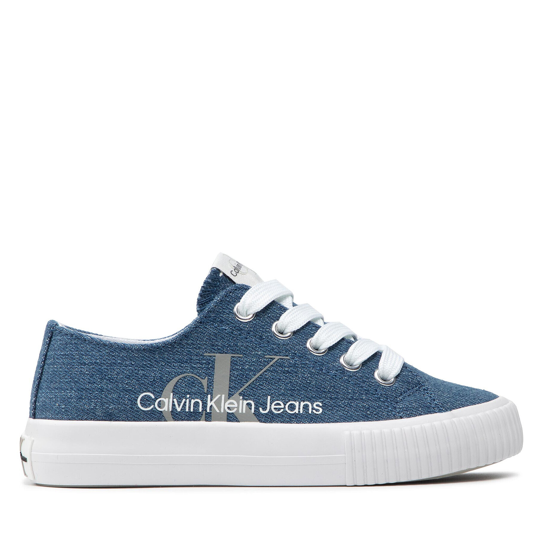 Calvin Klein Jeans Гуменки Low Cut Lace-Up Sneaker V3X9-80125-0890 M Син - Pepit.bg