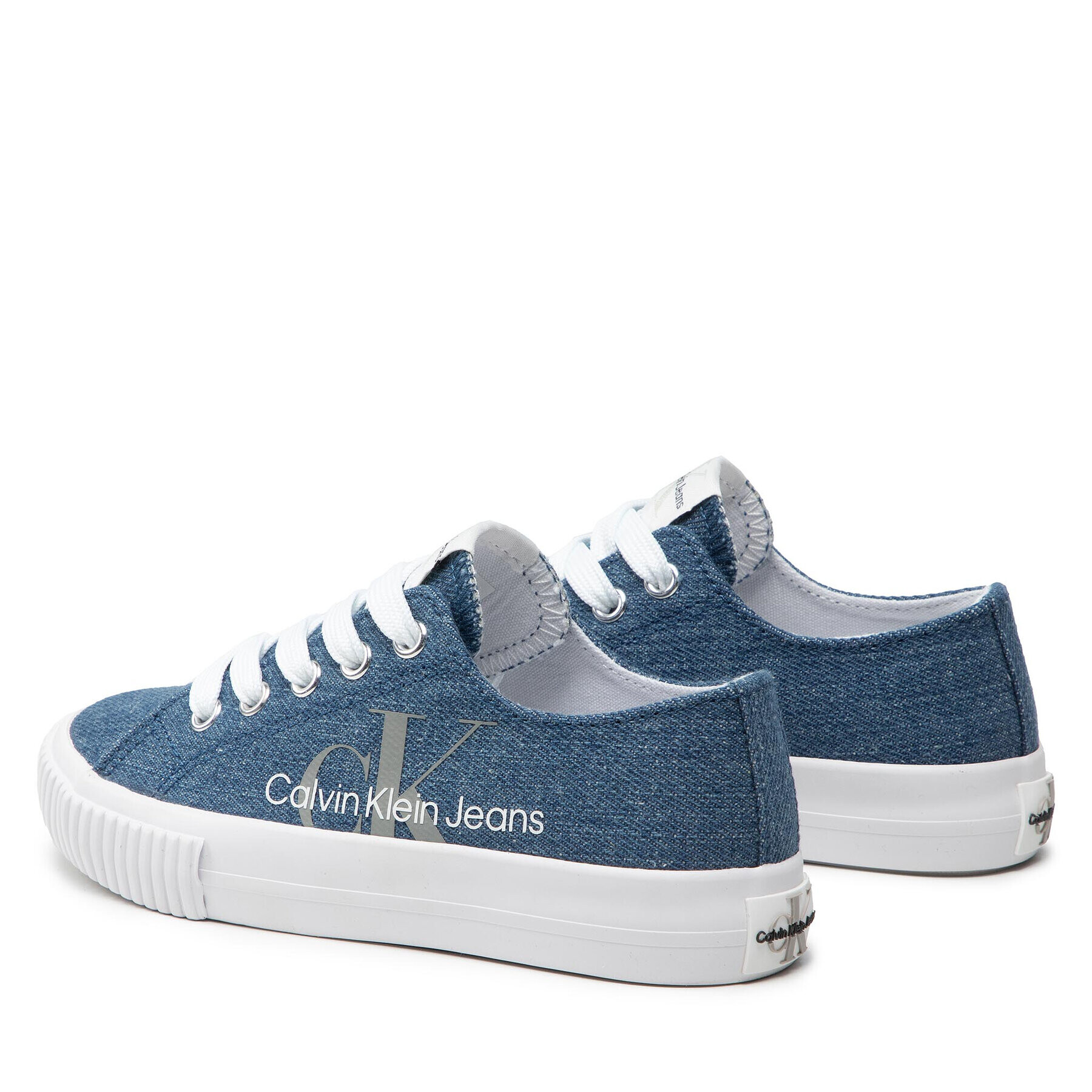 Calvin Klein Jeans Гуменки Low Cut Lace-Up Sneaker V3X9-80125-0890 M Син - Pepit.bg