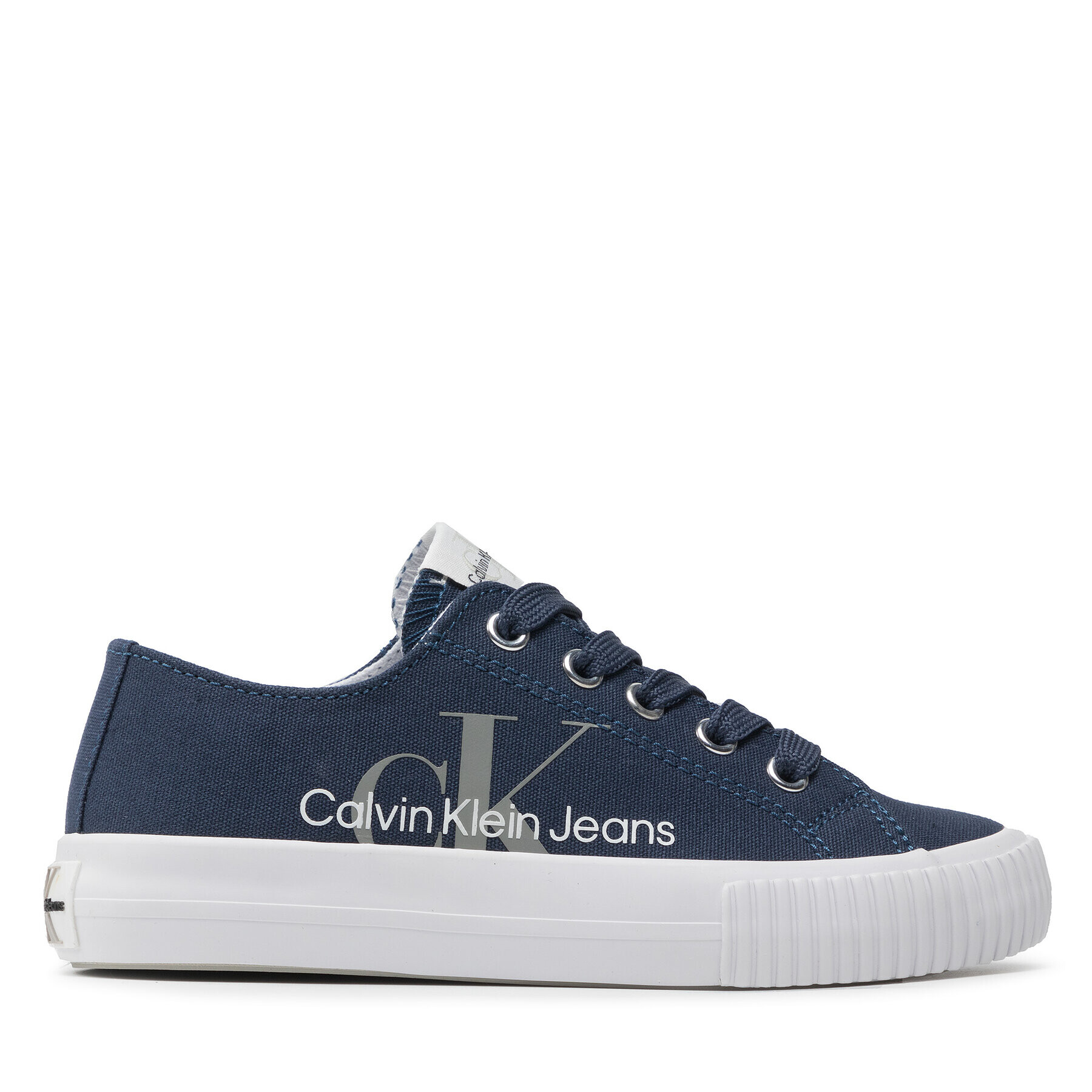 Calvin Klein Jeans Гуменки Low Cut Lace-Up Sneaker V3X9-80125-0890 M Тъмносин - Pepit.bg