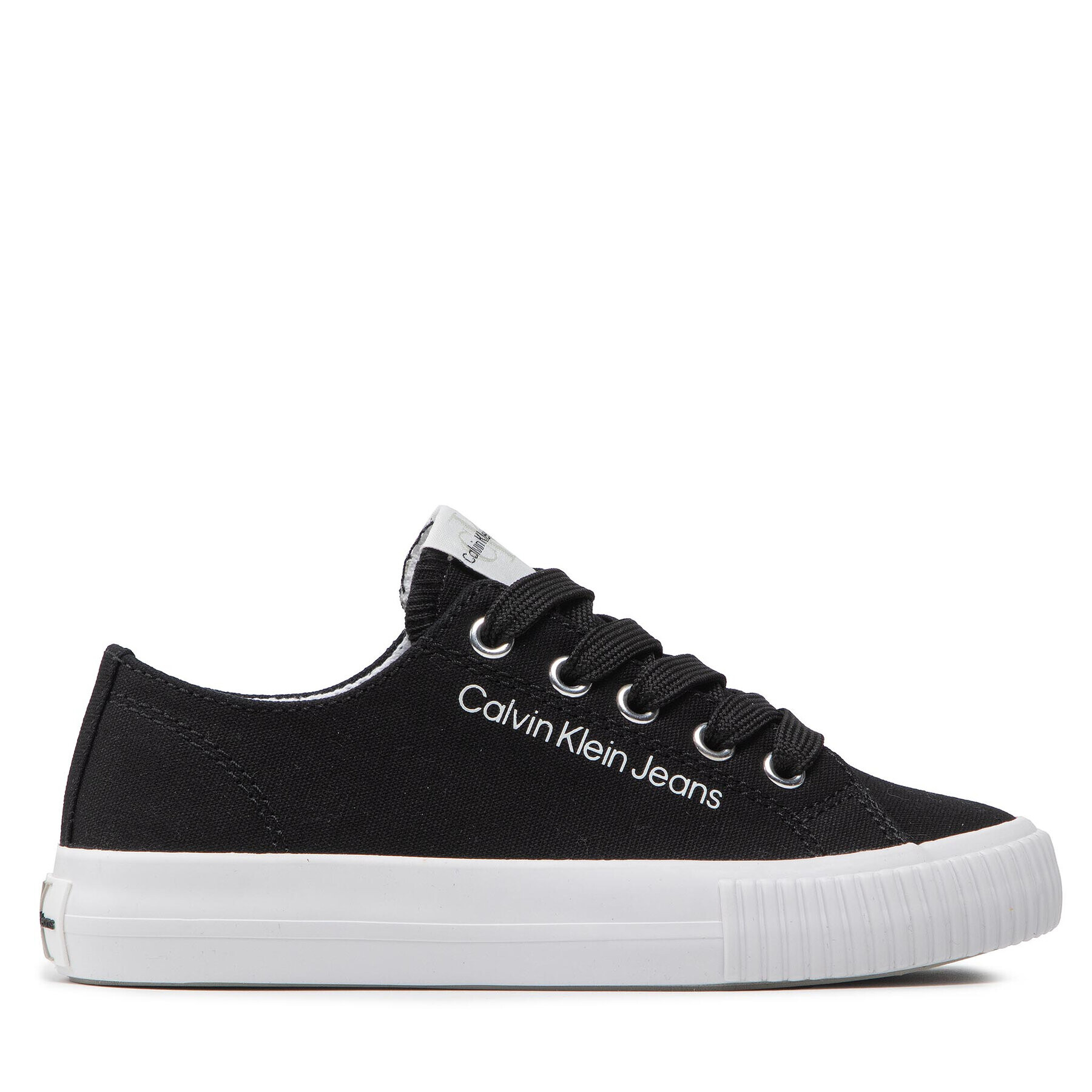 Calvin Klein Jeans Гуменки Low Cut Lace-Up Sneaker V3X9-80126-0890 M Черен - Pepit.bg